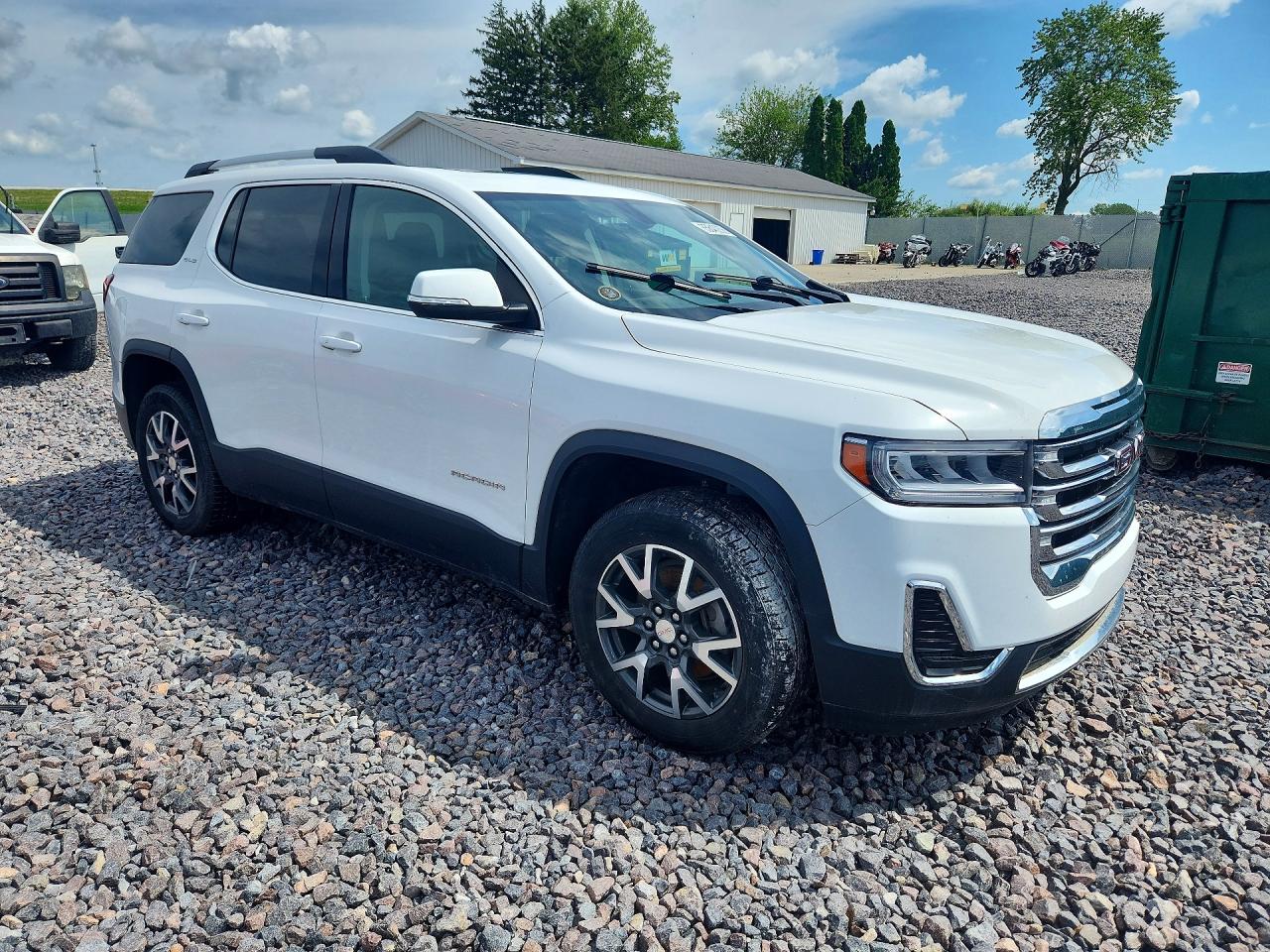 2020 Gmc Acadia Sle White vin: 1GKKNKLS2LZ237600