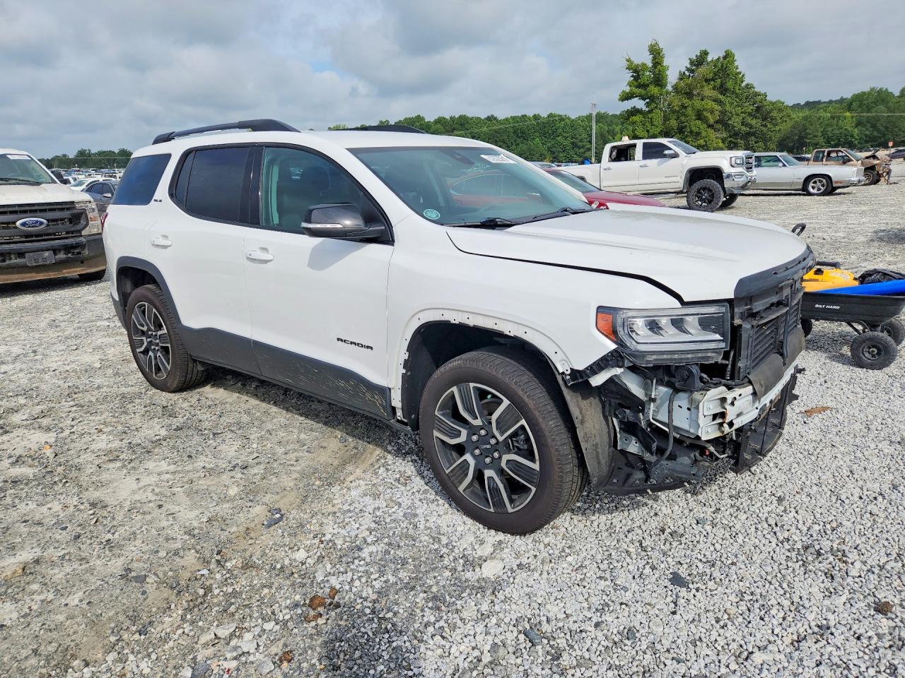2021 Gmc Acadia Sle White vin: 1GKKNKLSXMZ188616