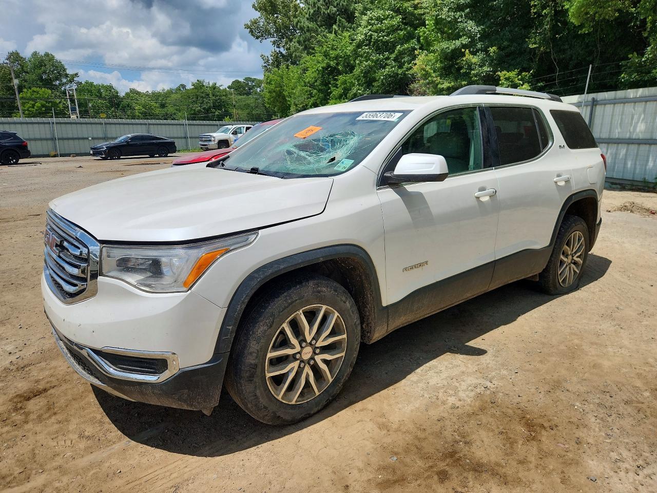 2017 Gmc Acadia Sle White vin: 1GKKNLLA3HZ213732
