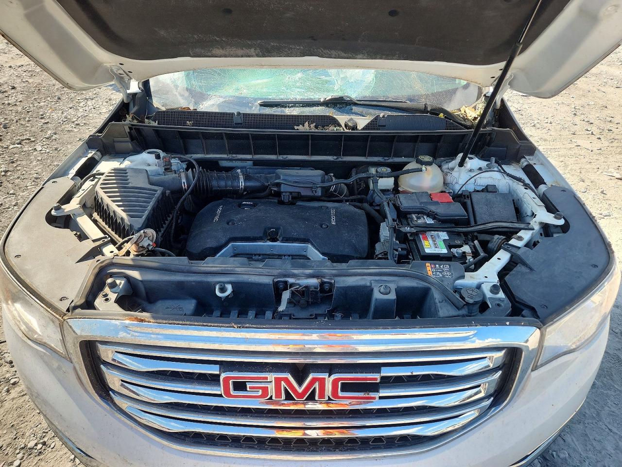 2017 Gmc Acadia Sle White vin: 1GKKNLLA7HZ245129