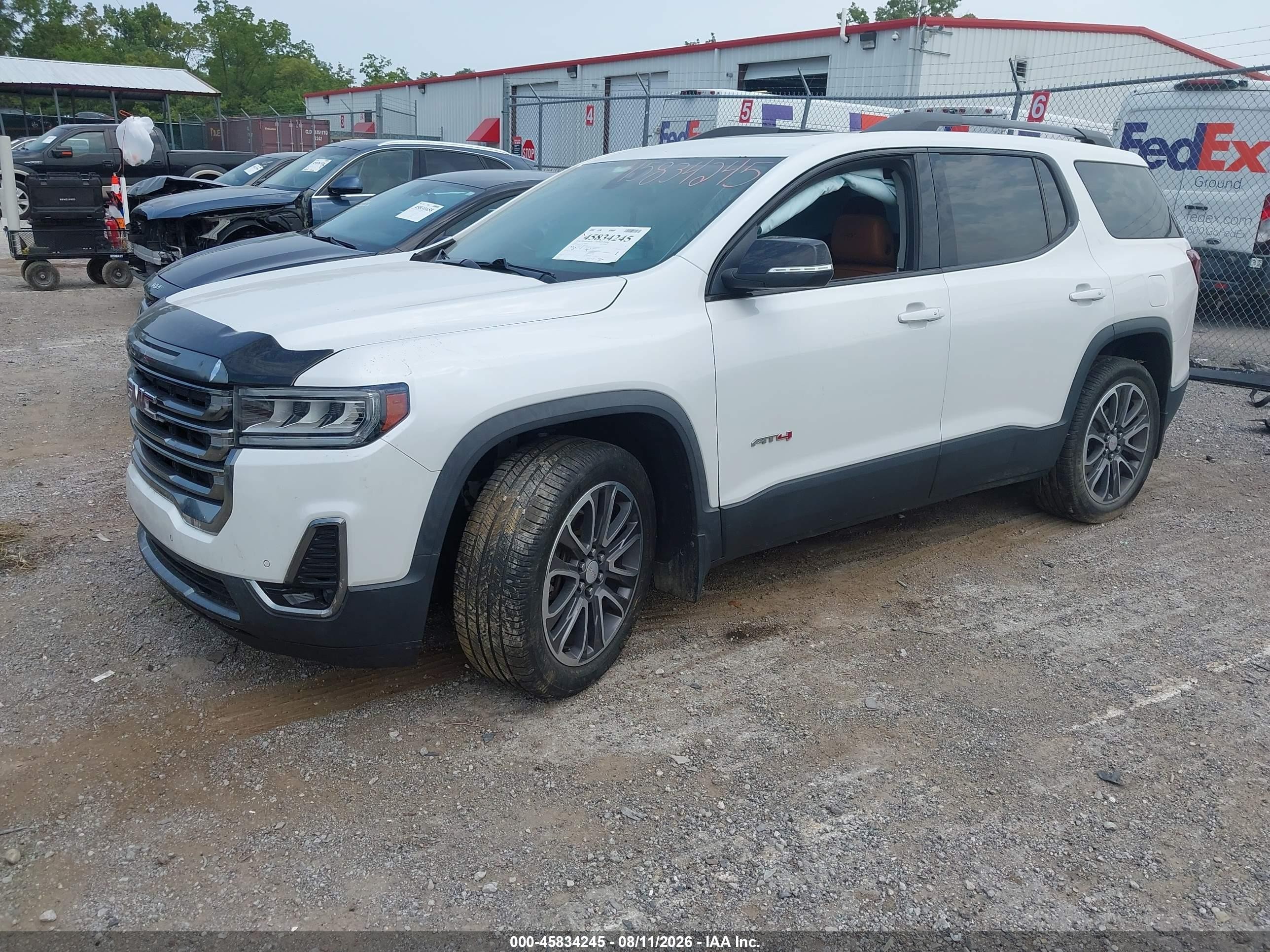 2020 Gmc Acadia Awd At4 White vin: 1GKKNLLS2LZ122761