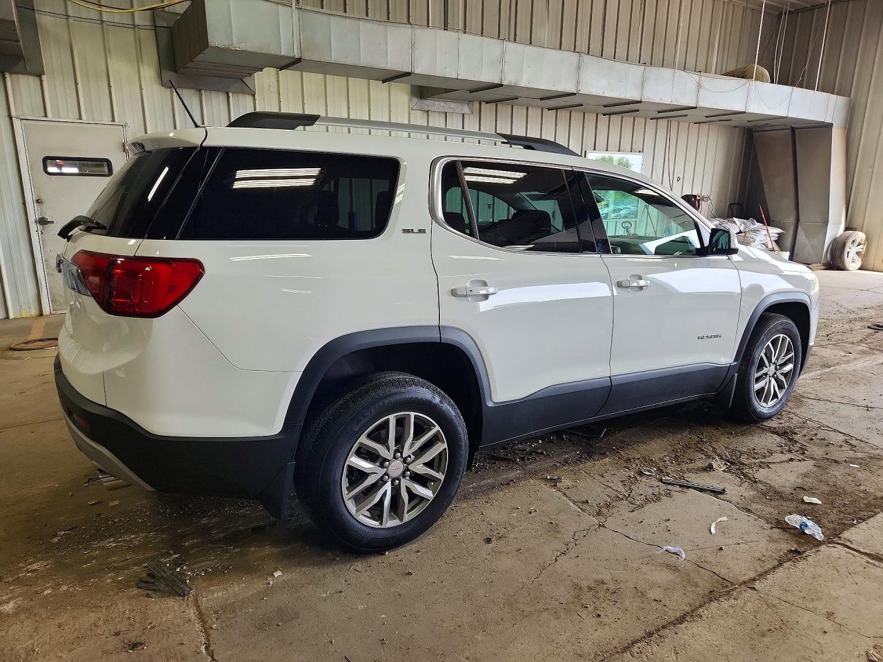2018 Gmc Acadia Sle White vin: 1GKKNLLS3JZ165101