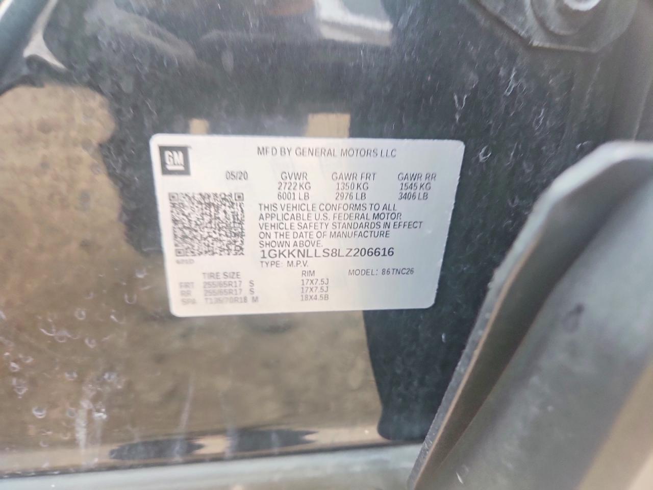 2020 Gmc Acadia At4 Gray vin: 1GKKNLLS8LZ206616
