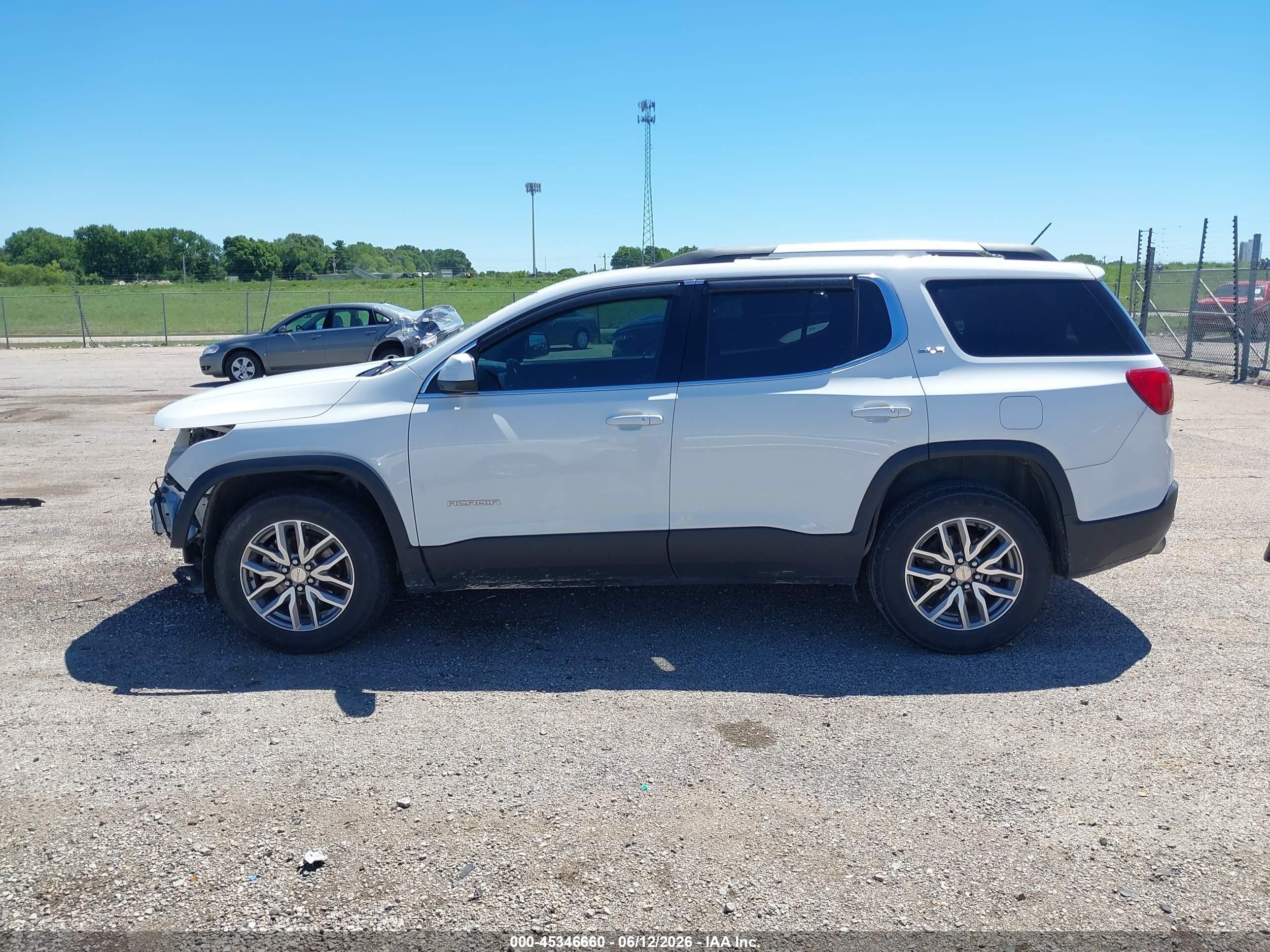 2017 Gmc Acadia Sle-2 White vin: 1GKKNLLS9HZ193754
