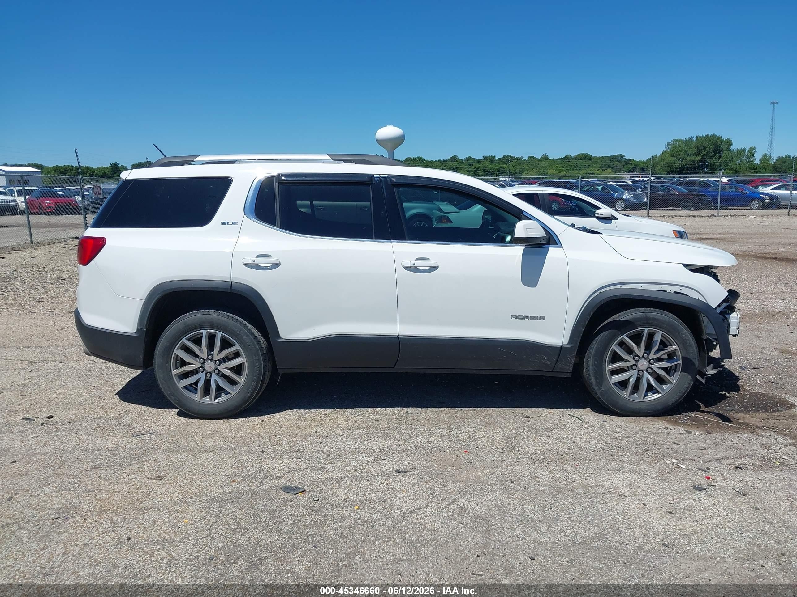 2017 Gmc Acadia Sle-2 White vin: 1GKKNLLS9HZ193754