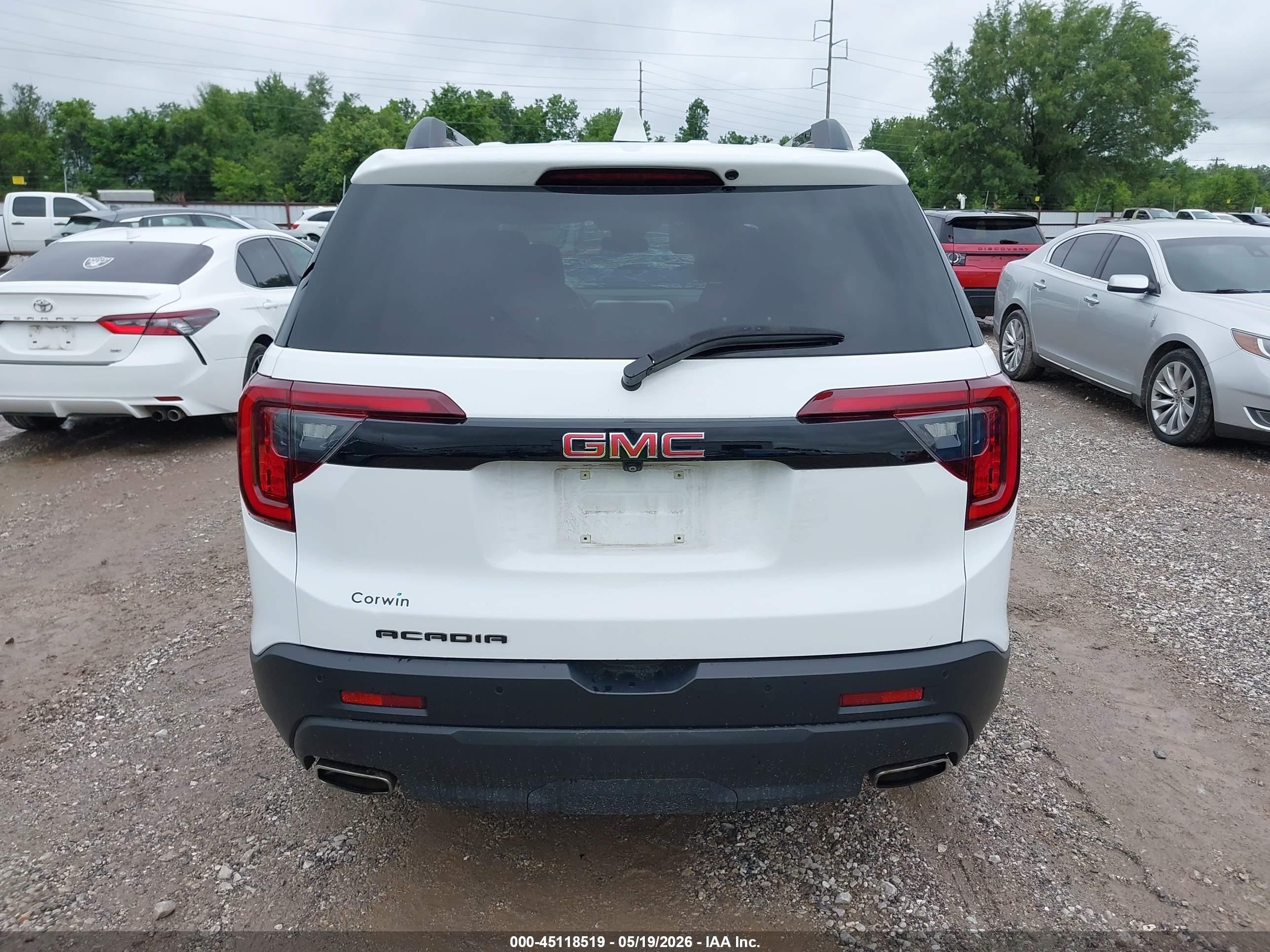 2021 Gmc Acadia Fwd Slt White vin: 1GKKNML41MZ210841