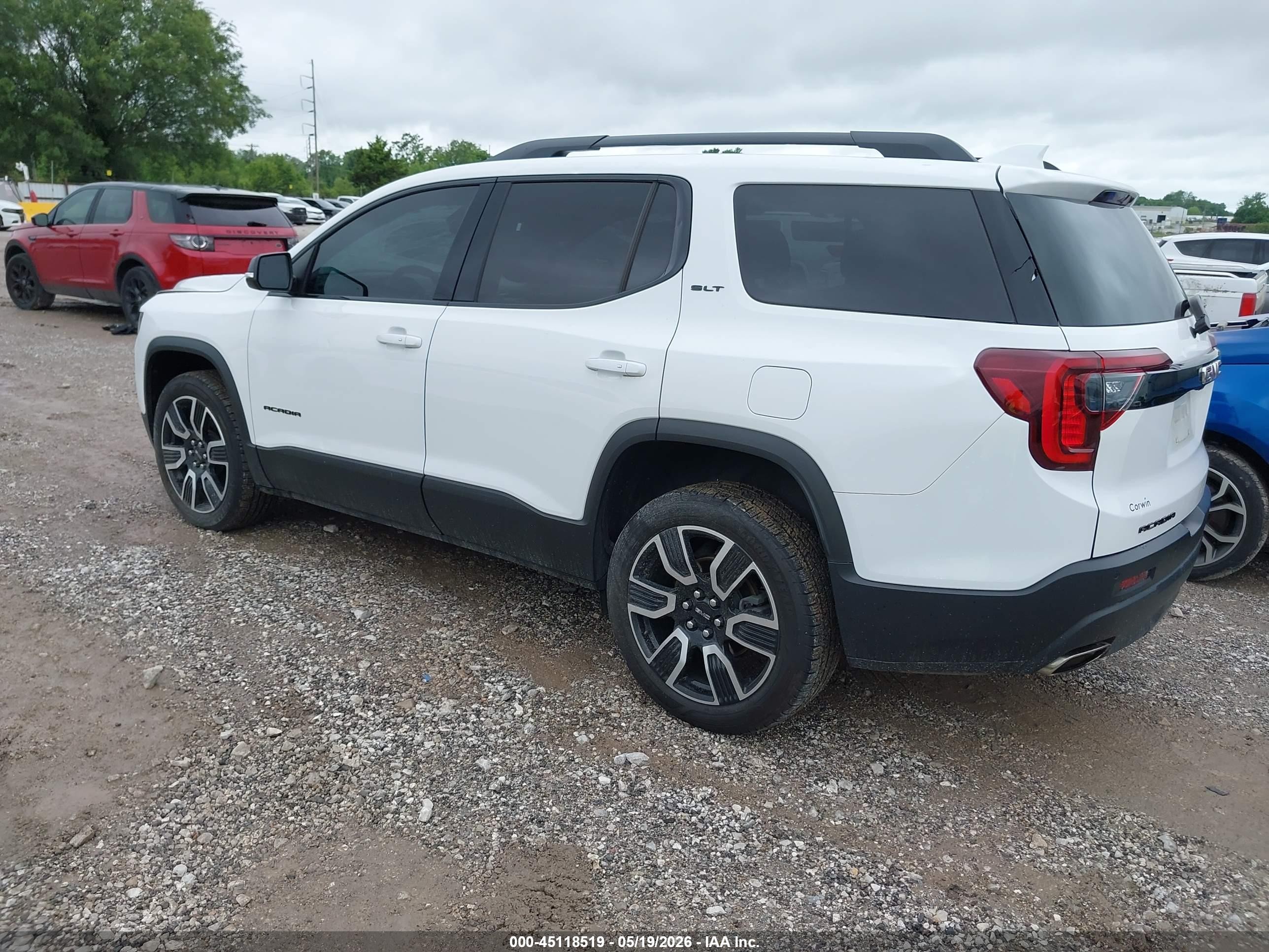 2021 Gmc Acadia Fwd Slt White vin: 1GKKNML41MZ210841
