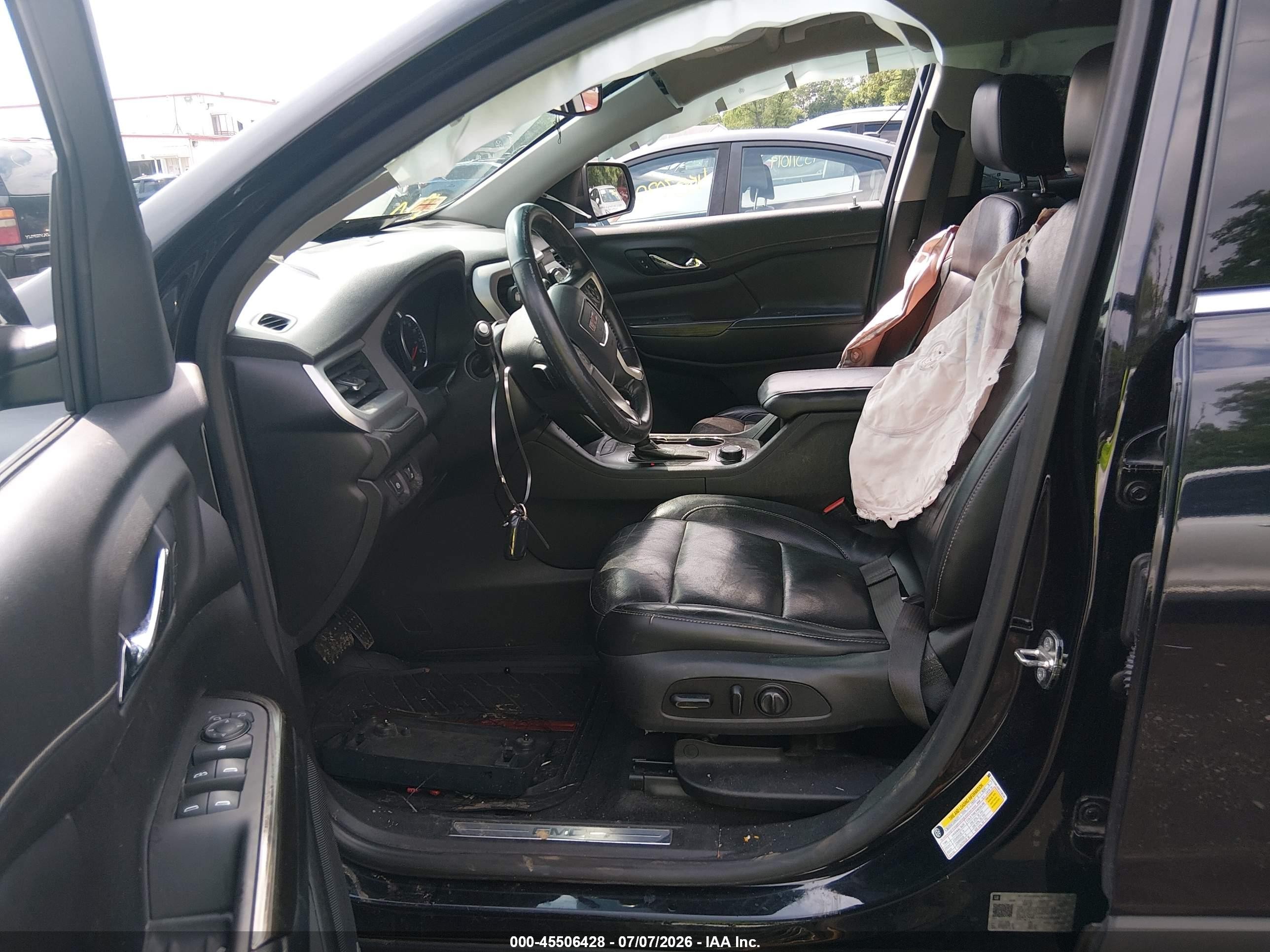 2019 Gmc Acadia Slt-1 Черный vin: 1GKKNMLA0KZ238195