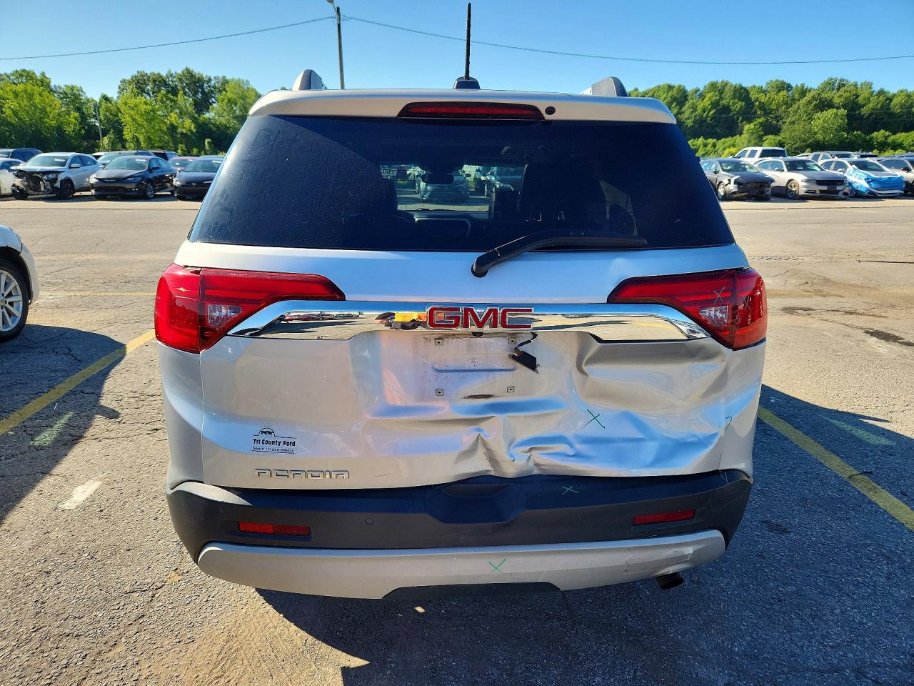 2017 Gmc Acadia Slt-1 Серебряный vin: 1GKKNMLA5HZ267149