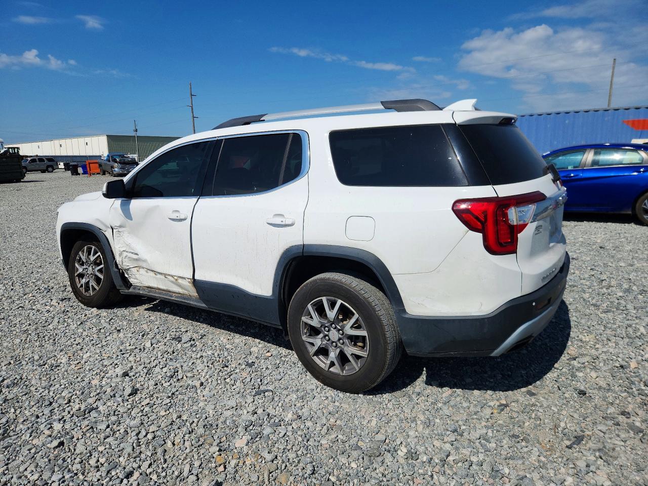 2020 Gmc Acadia Slt White vin: 1GKKNMLS1LZ137287