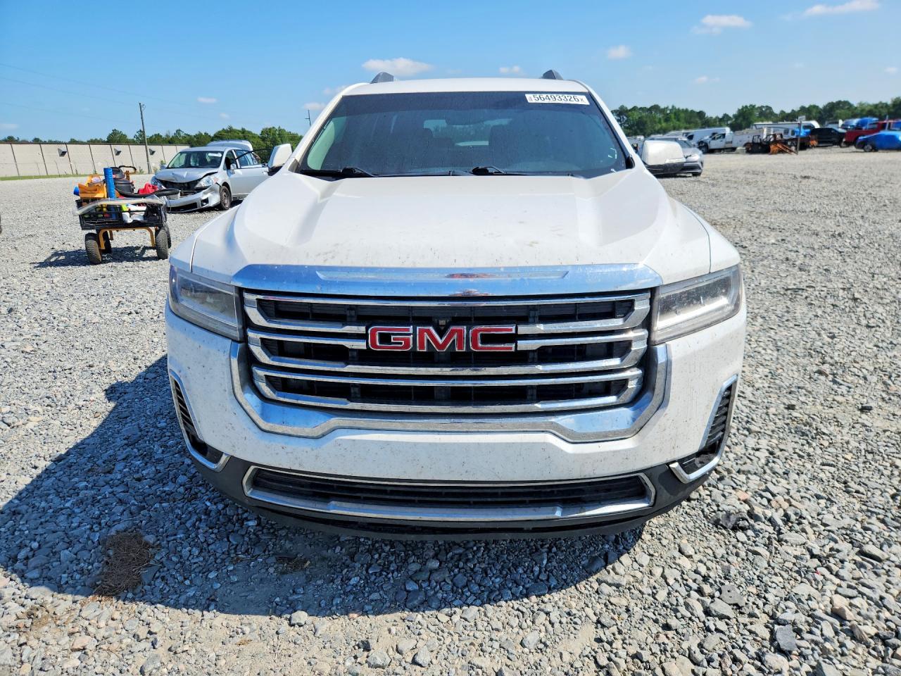 2020 Gmc Acadia Slt White vin: 1GKKNMLS1LZ137287