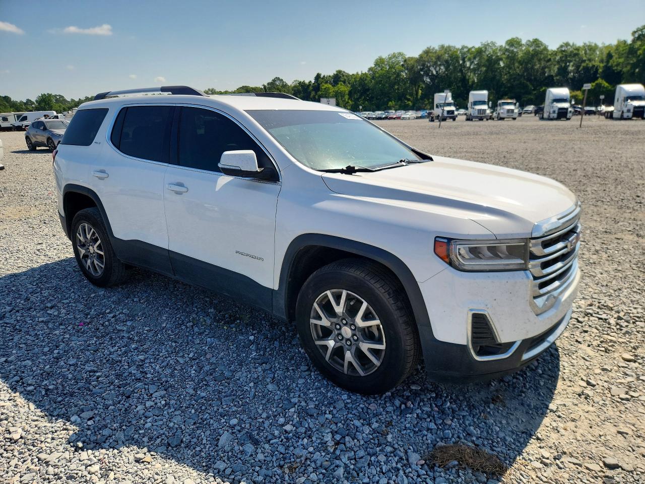 2020 Gmc Acadia Slt White vin: 1GKKNMLS1LZ137287