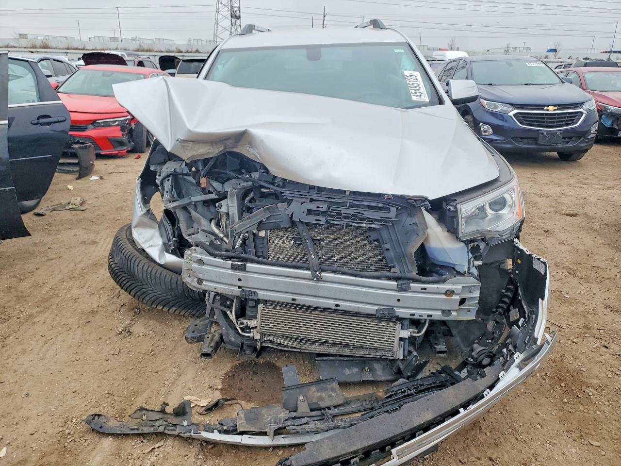 2017 Gmc Acadia Slt 1 Silver vin: 1GKKNMLS2HZ284676