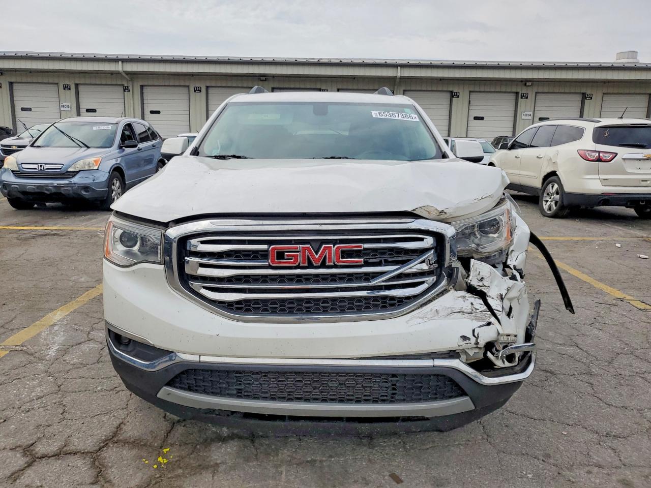 2018 Gmc Acadia Slt-1 White vin: 1GKKNMLS2JZ249593