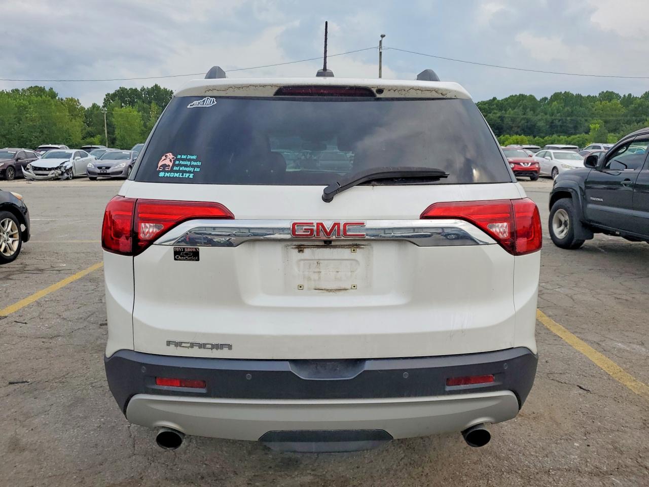 2018 Gmc Acadia Slt-1 White vin: 1GKKNMLS2JZ249593