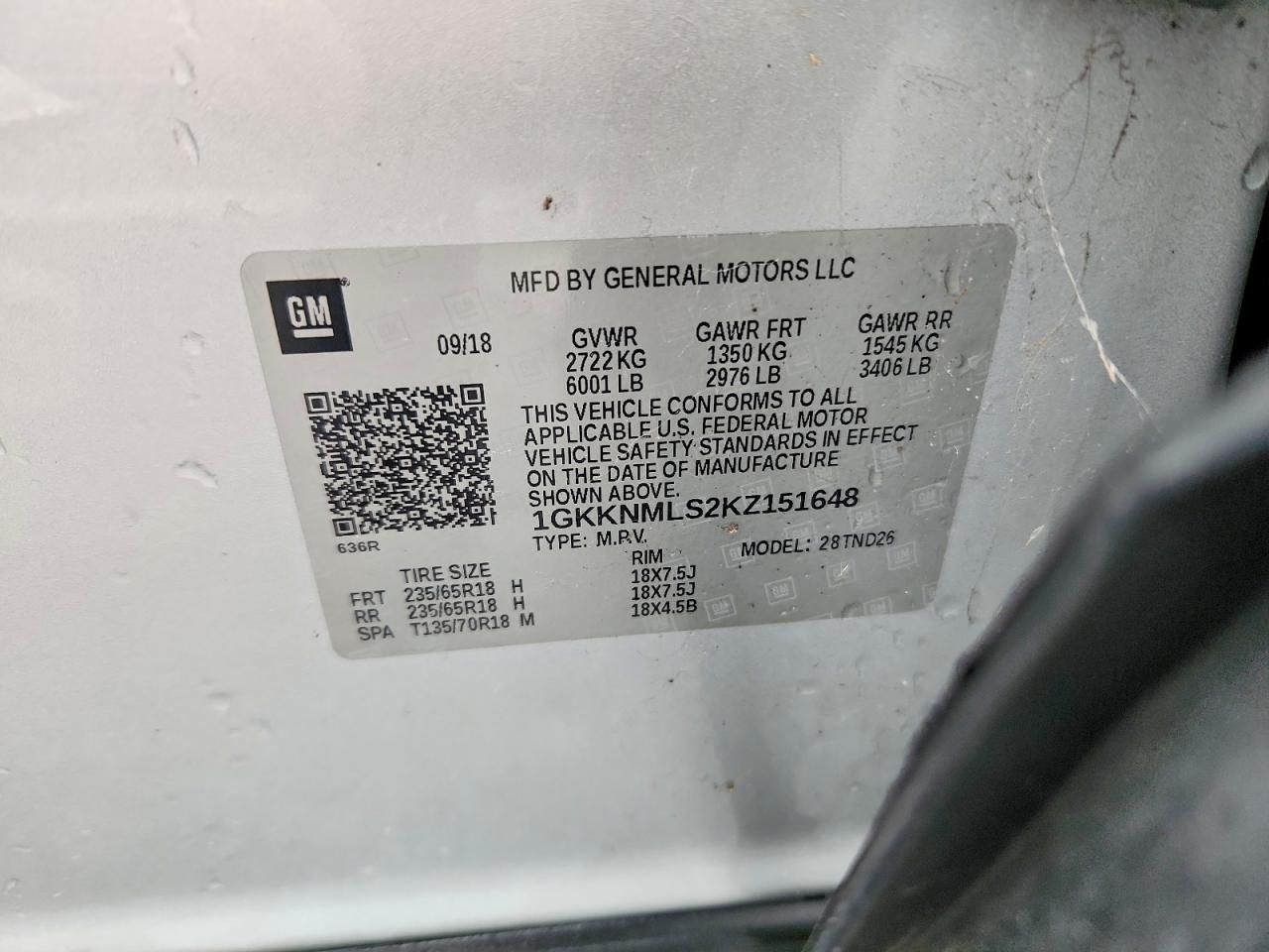 2019 Gmc Acadia Slt-1 Серебряный vin: 1GKKNMLS2KZ151648