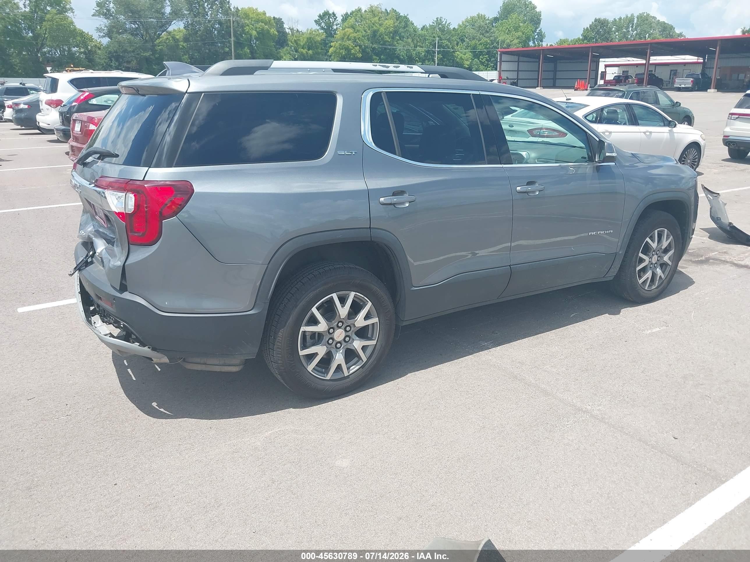 2020 Gmc Acadia Fwd Slt Gray vin: 1GKKNMLS2LZ137105