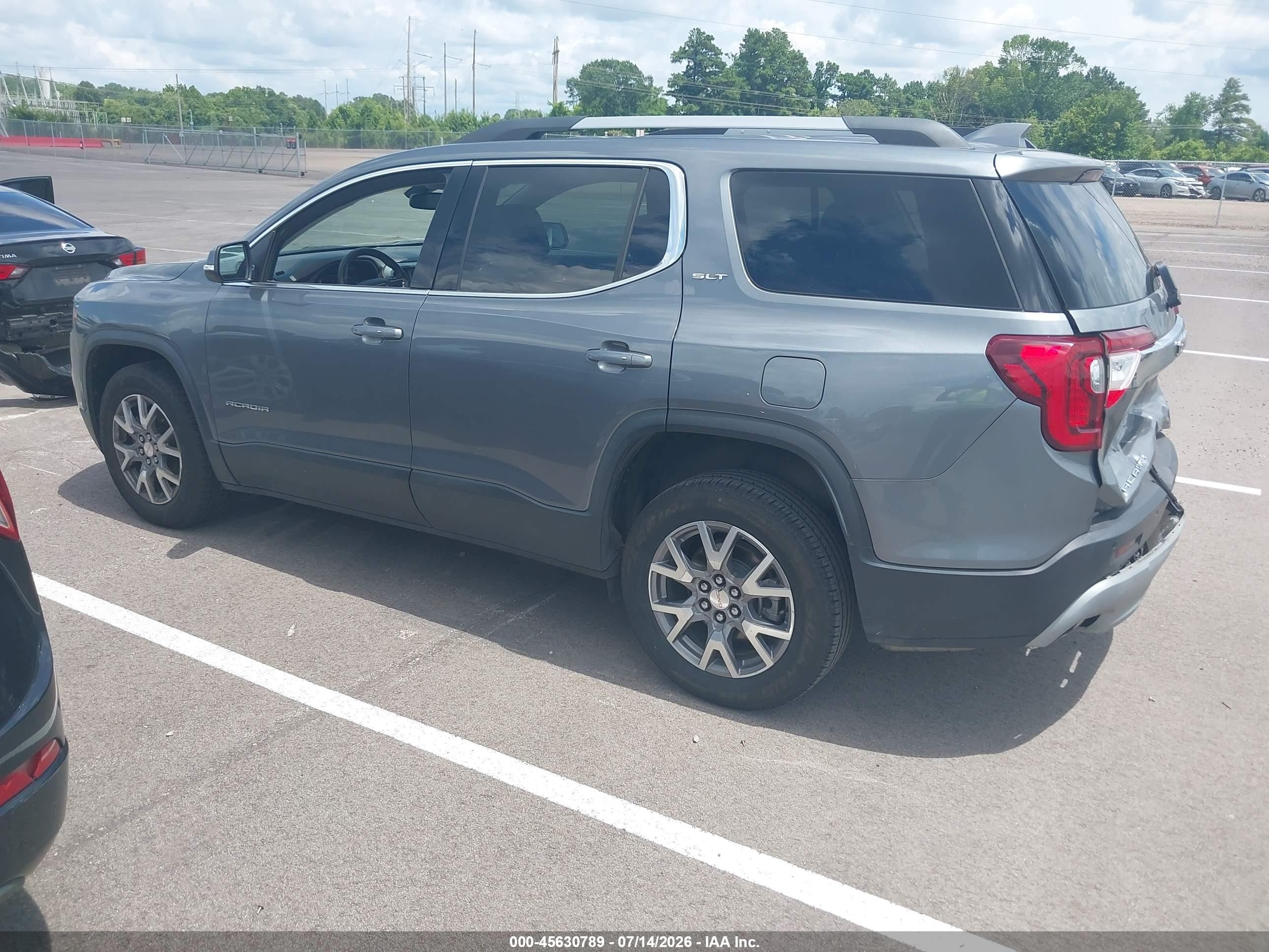 2020 Gmc Acadia Fwd Slt Gray vin: 1GKKNMLS2LZ137105