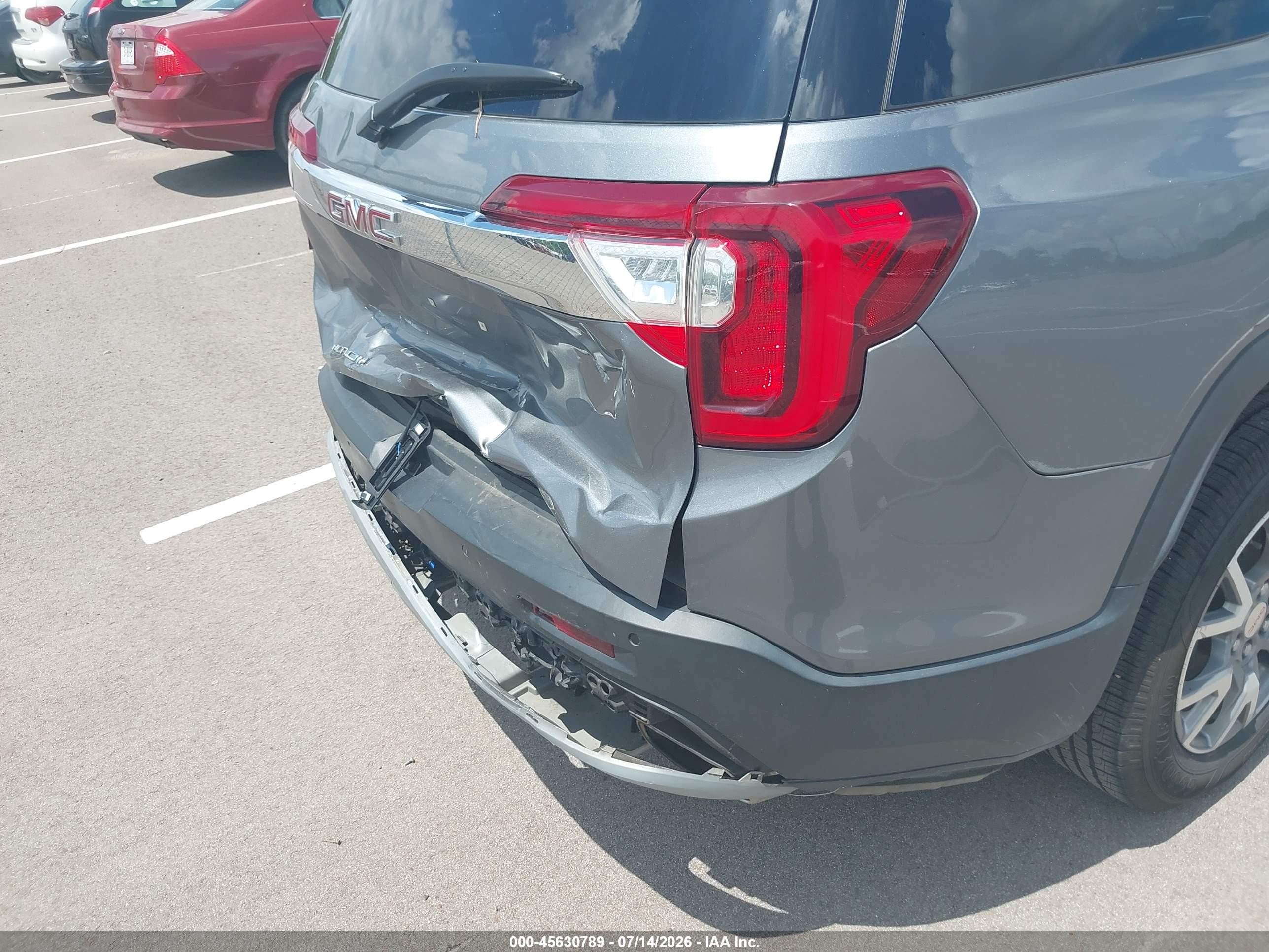 2020 Gmc Acadia Fwd Slt Gray vin: 1GKKNMLS2LZ137105