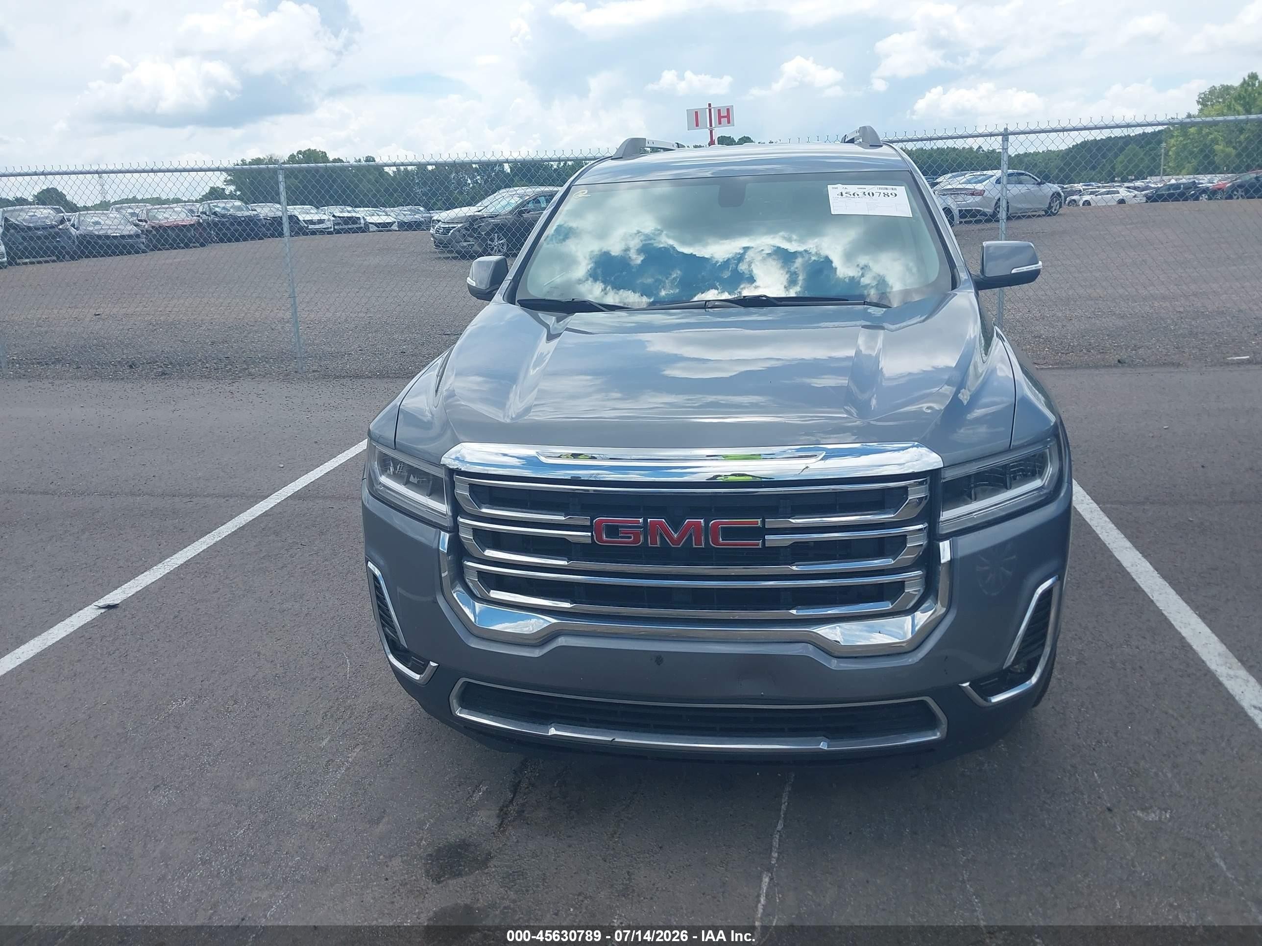 2020 Gmc Acadia Fwd Slt Gray vin: 1GKKNMLS2LZ137105