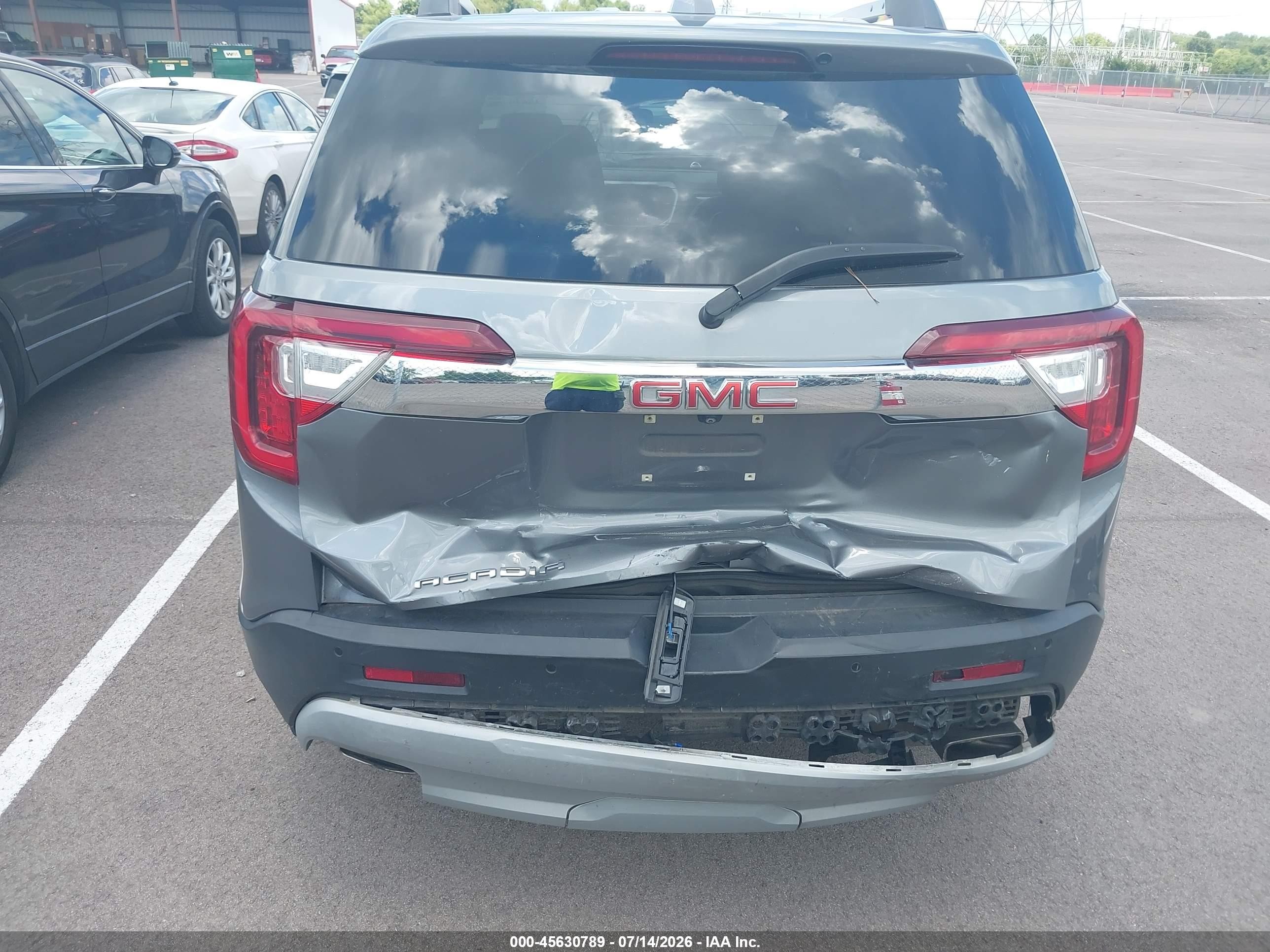 2020 Gmc Acadia Fwd Slt Gray vin: 1GKKNMLS2LZ137105