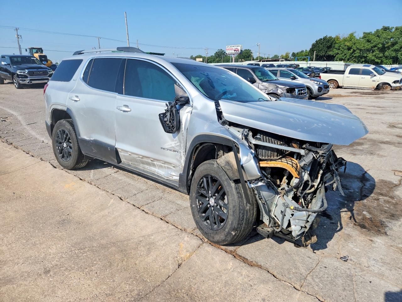 2018 Gmc Acadia Slt-1 Silver vin: 1GKKNMLS3JZ247951