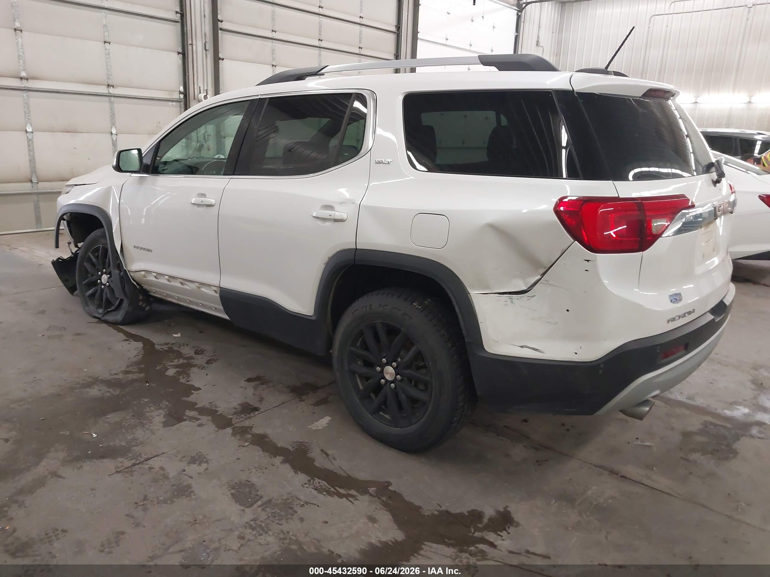 2019 Gmc Acadia Slt-1 White vin: 1GKKNMLS3KZ209511