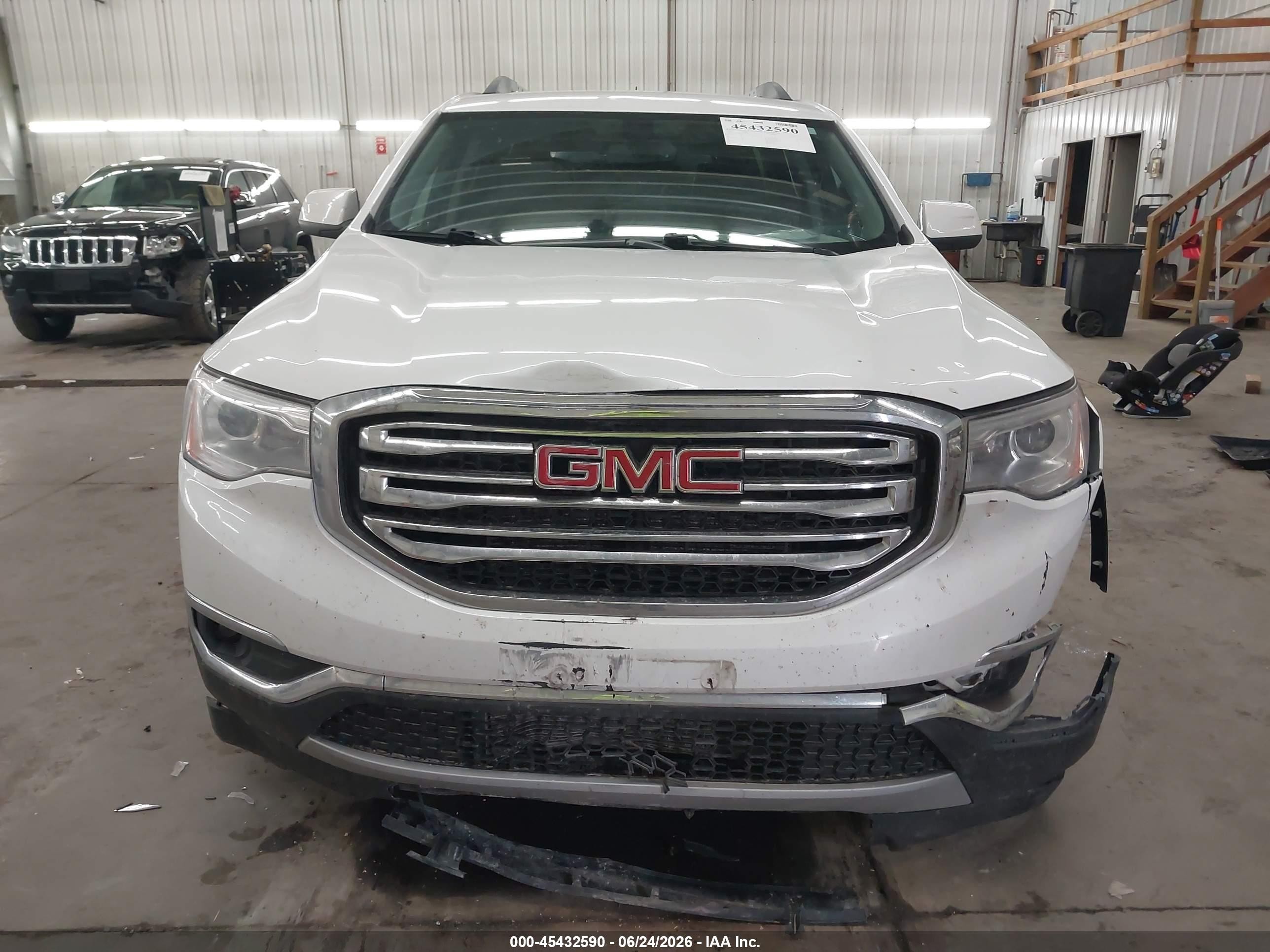 2019 Gmc Acadia Slt-1 White vin: 1GKKNMLS3KZ209511