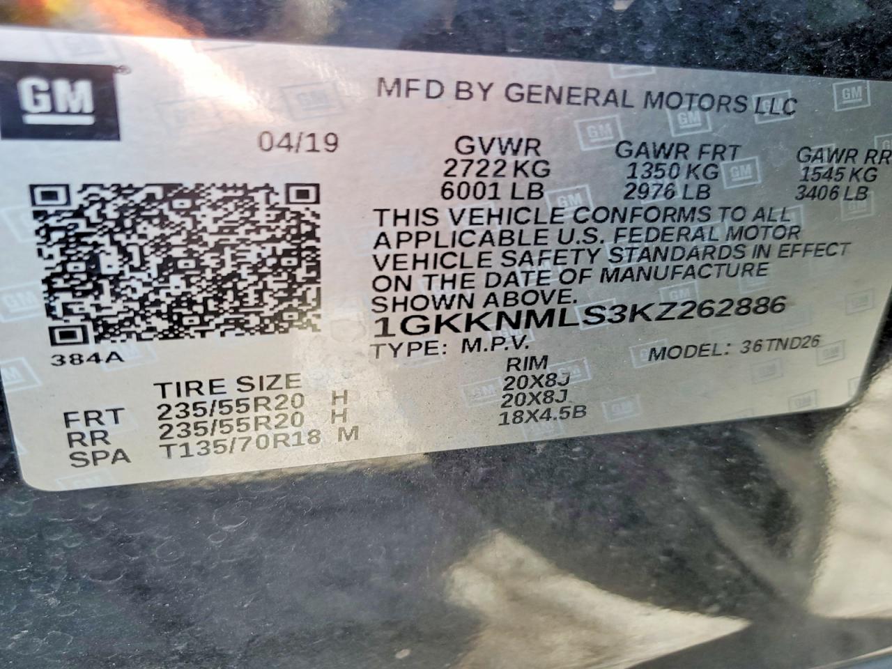 2019 Gmc Acadia Slt-1 Black vin: 1GKKNMLS3KZ262886