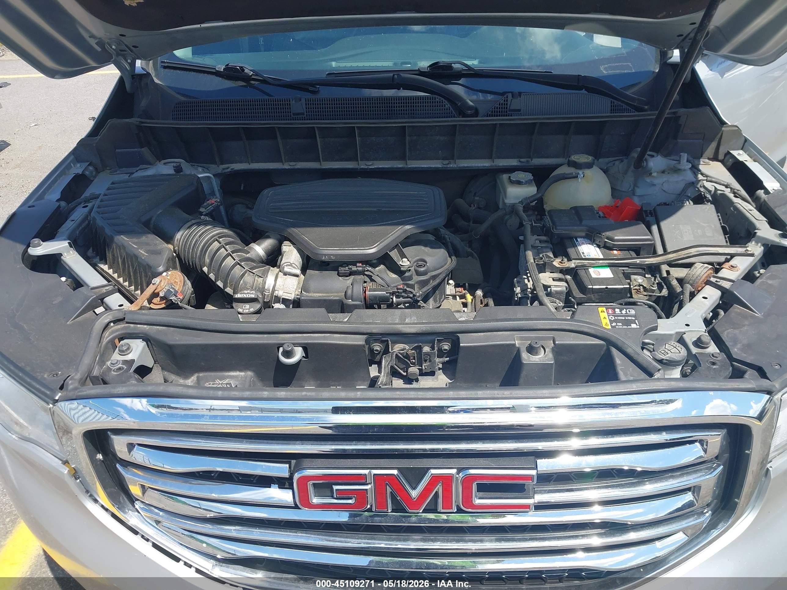 2018 Gmc Acadia Slt-1 Silver vin: 1GKKNMLS5JZ123843