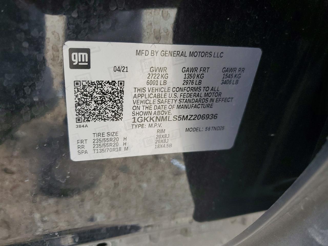 2021 Gmc Acadia Slt Black vin: 1GKKNMLS5MZ206936