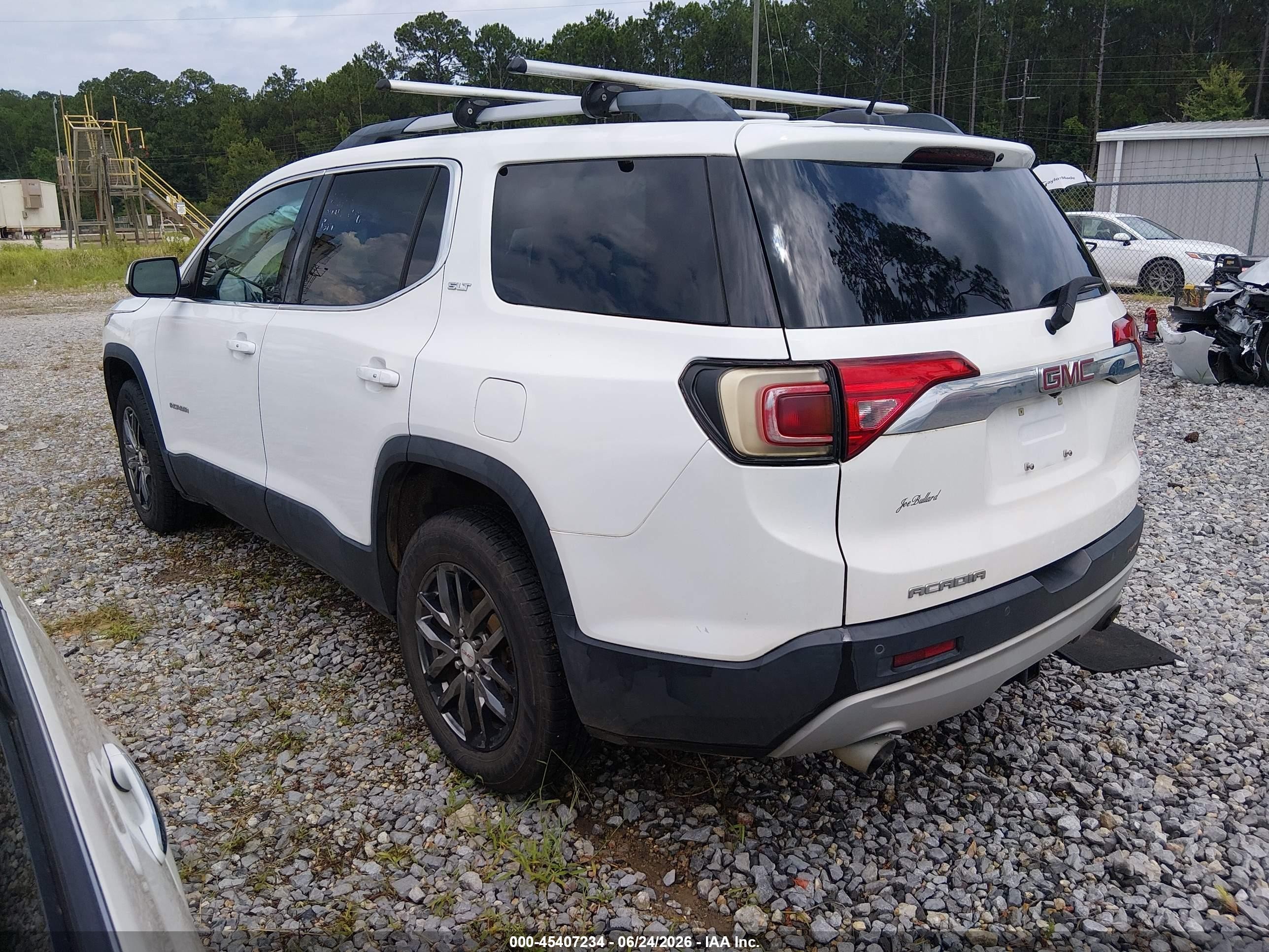 2017 Gmc Acadia Slt-1 White vin: 1GKKNMLS6HZ293736