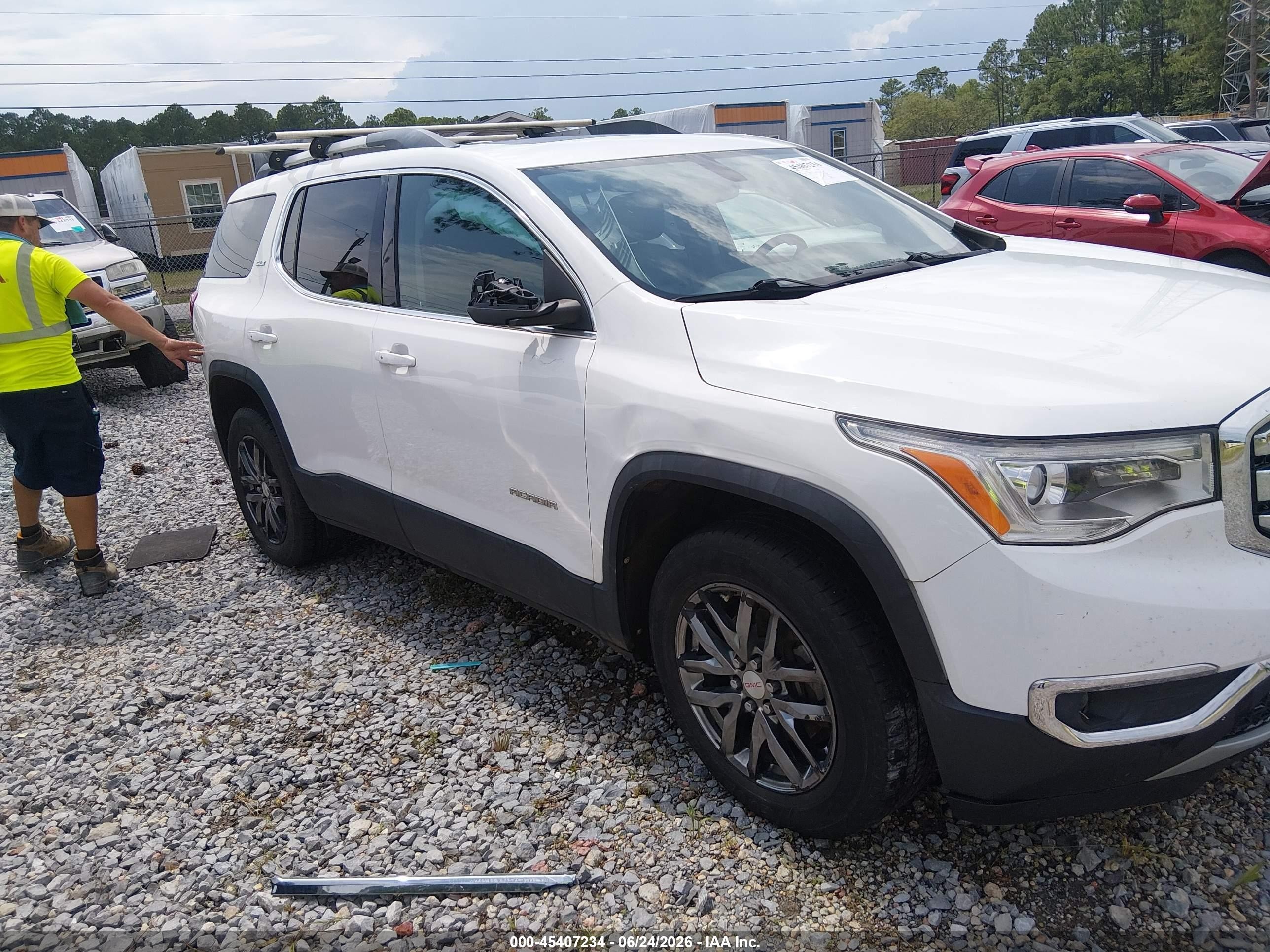 2017 Gmc Acadia Slt-1 White vin: 1GKKNMLS6HZ293736