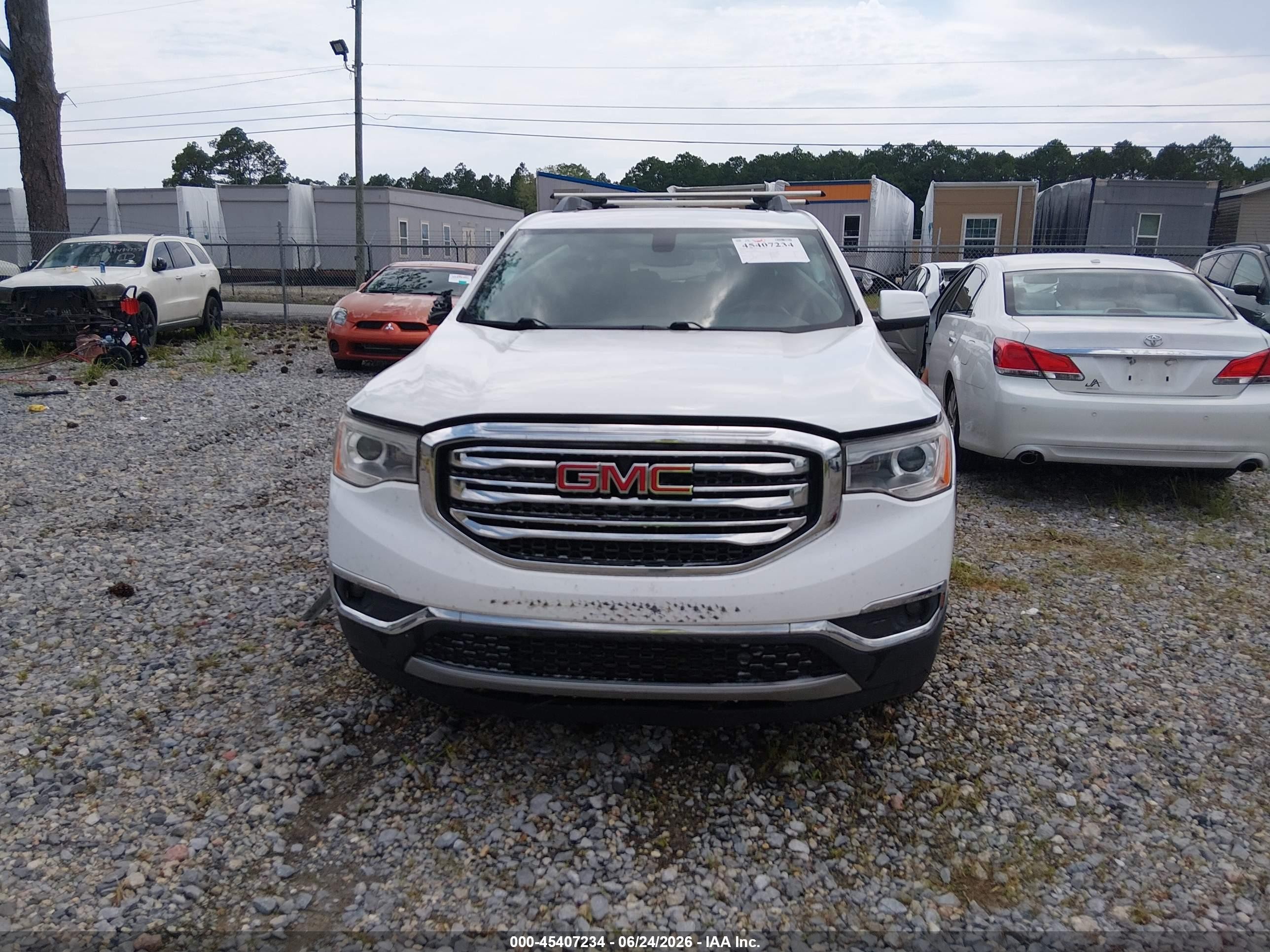 2017 Gmc Acadia Slt-1 White vin: 1GKKNMLS6HZ293736