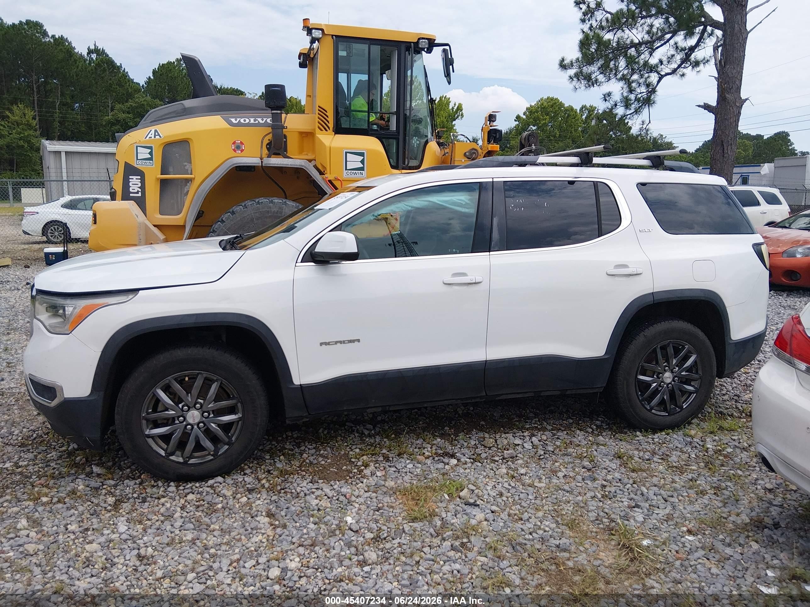 2017 Gmc Acadia Slt-1 White vin: 1GKKNMLS6HZ293736