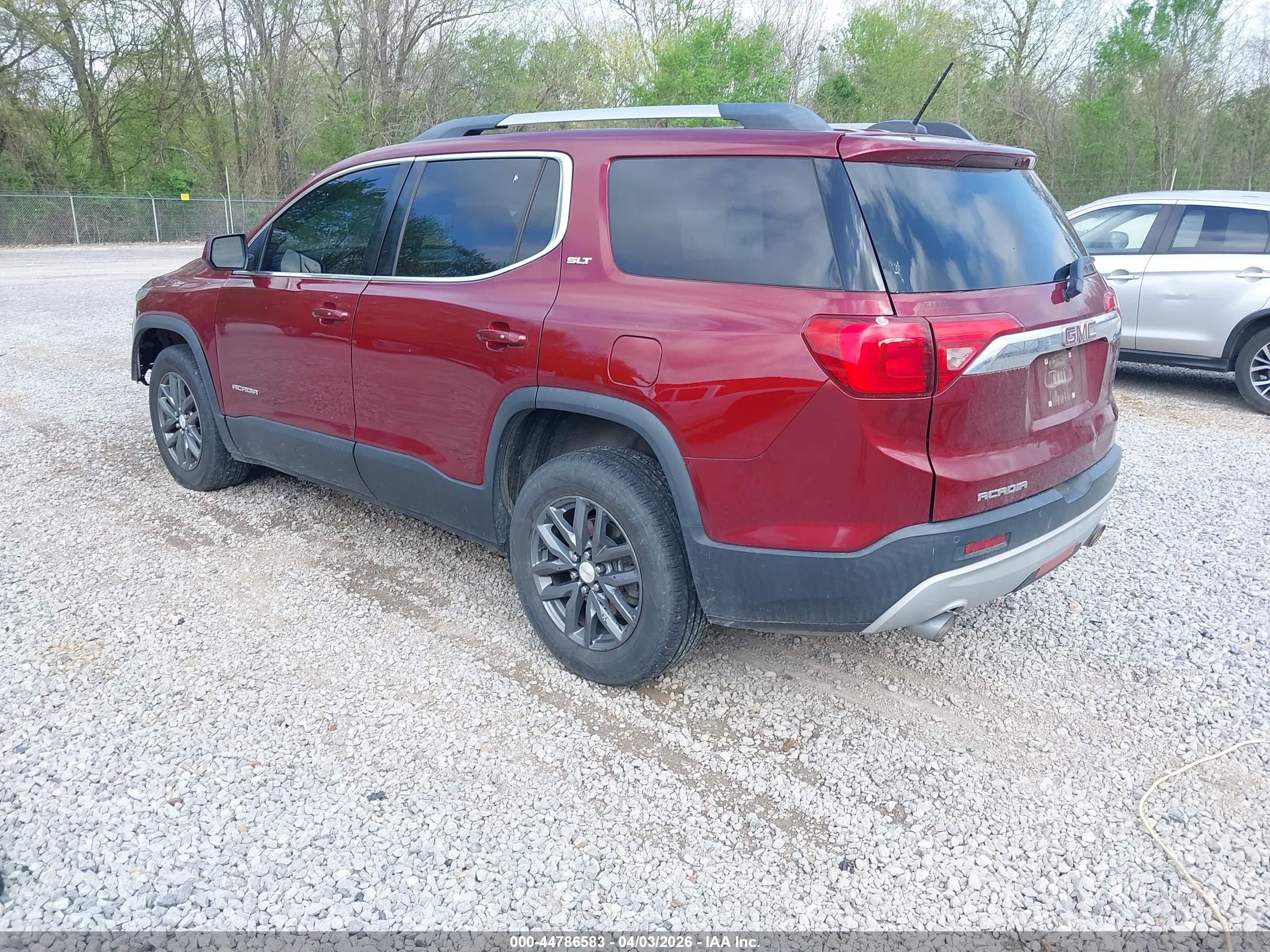 2018 Gmc Acadia Slt-1 Maroon vin: 1GKKNMLS7JZ129093