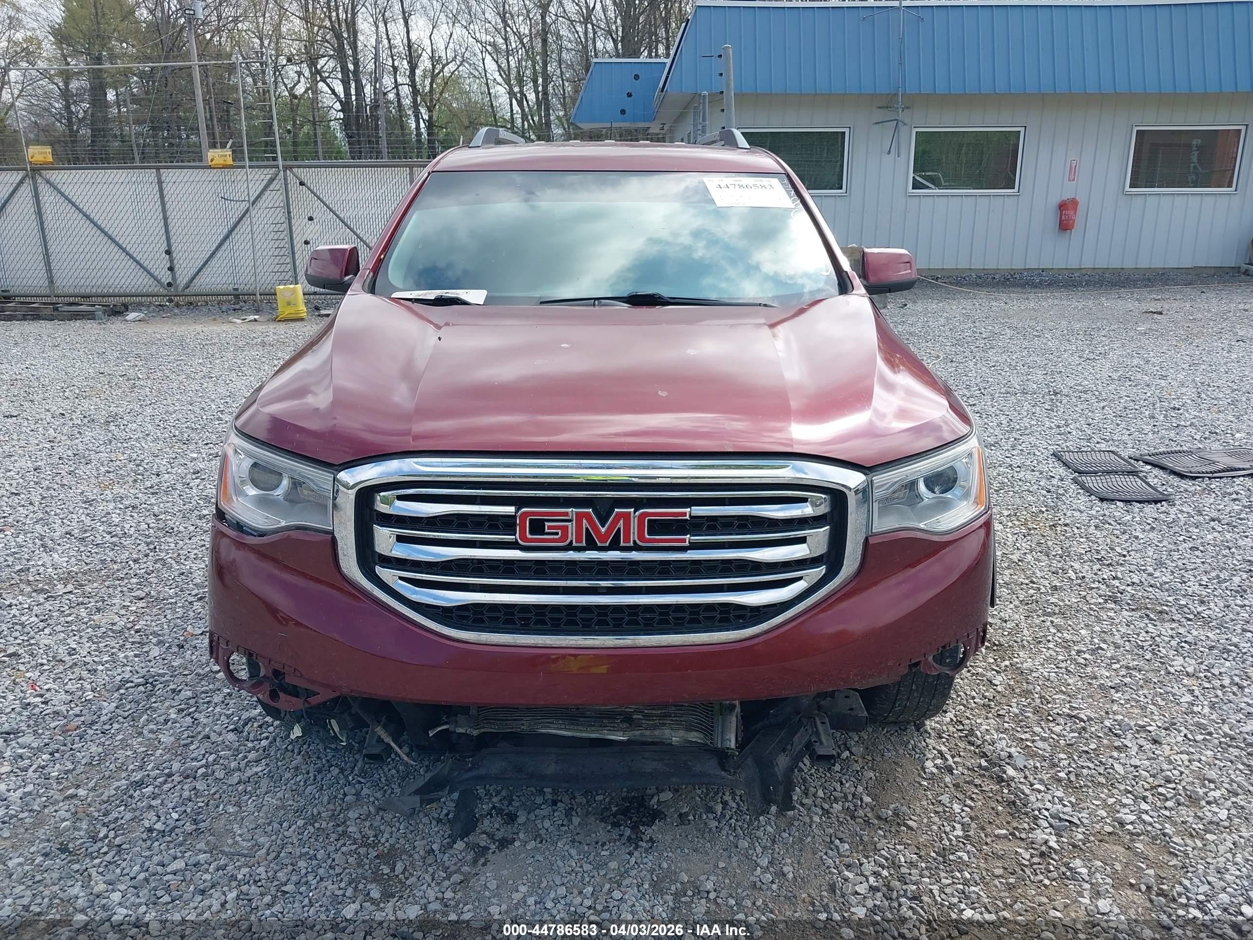2018 Gmc Acadia Slt-1 Maroon vin: 1GKKNMLS7JZ129093