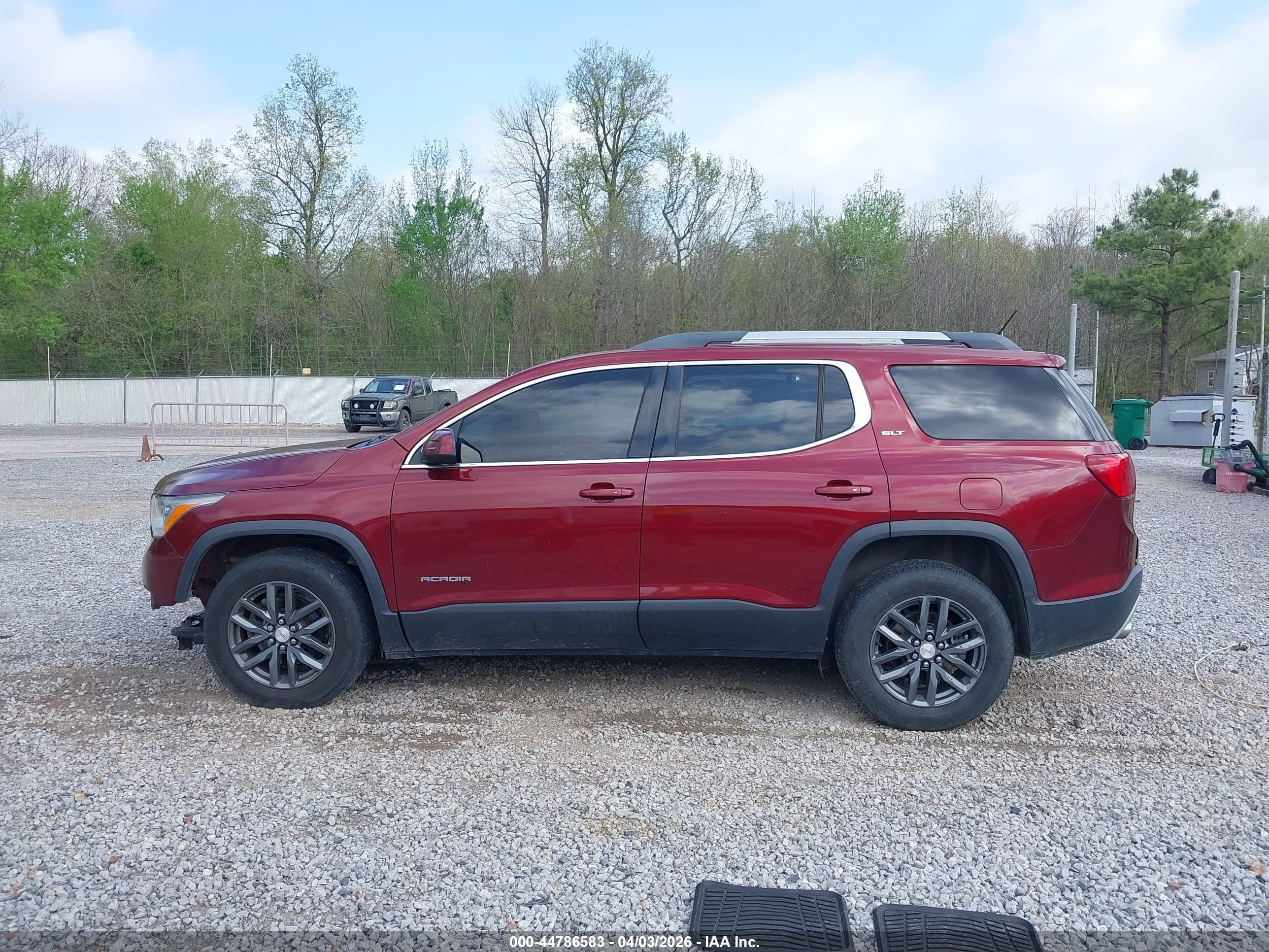2018 Gmc Acadia Slt-1 Maroon vin: 1GKKNMLS7JZ129093