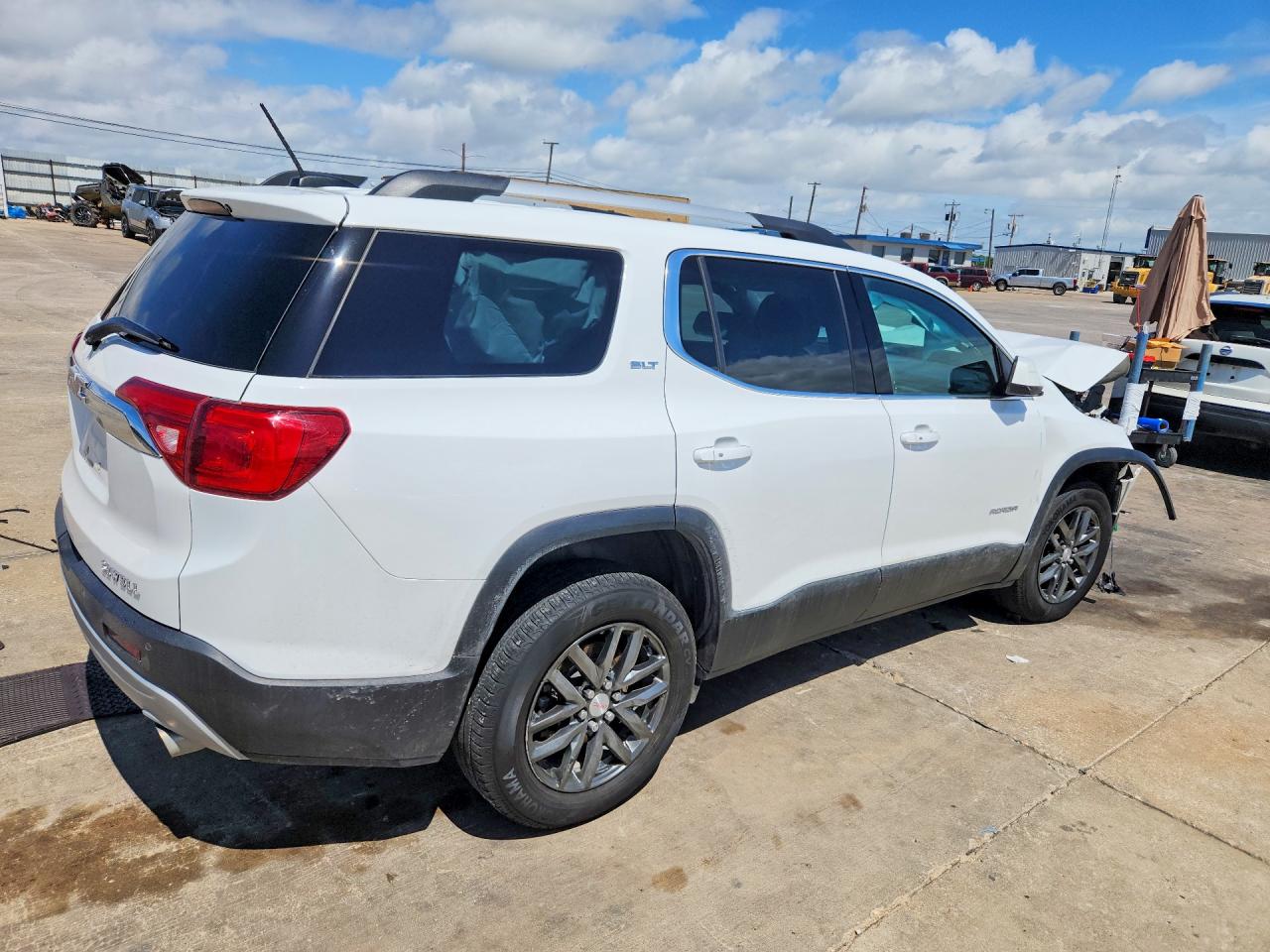 2019 Gmc Acadia Slt-1 White vin: 1GKKNMLS7KZ283403