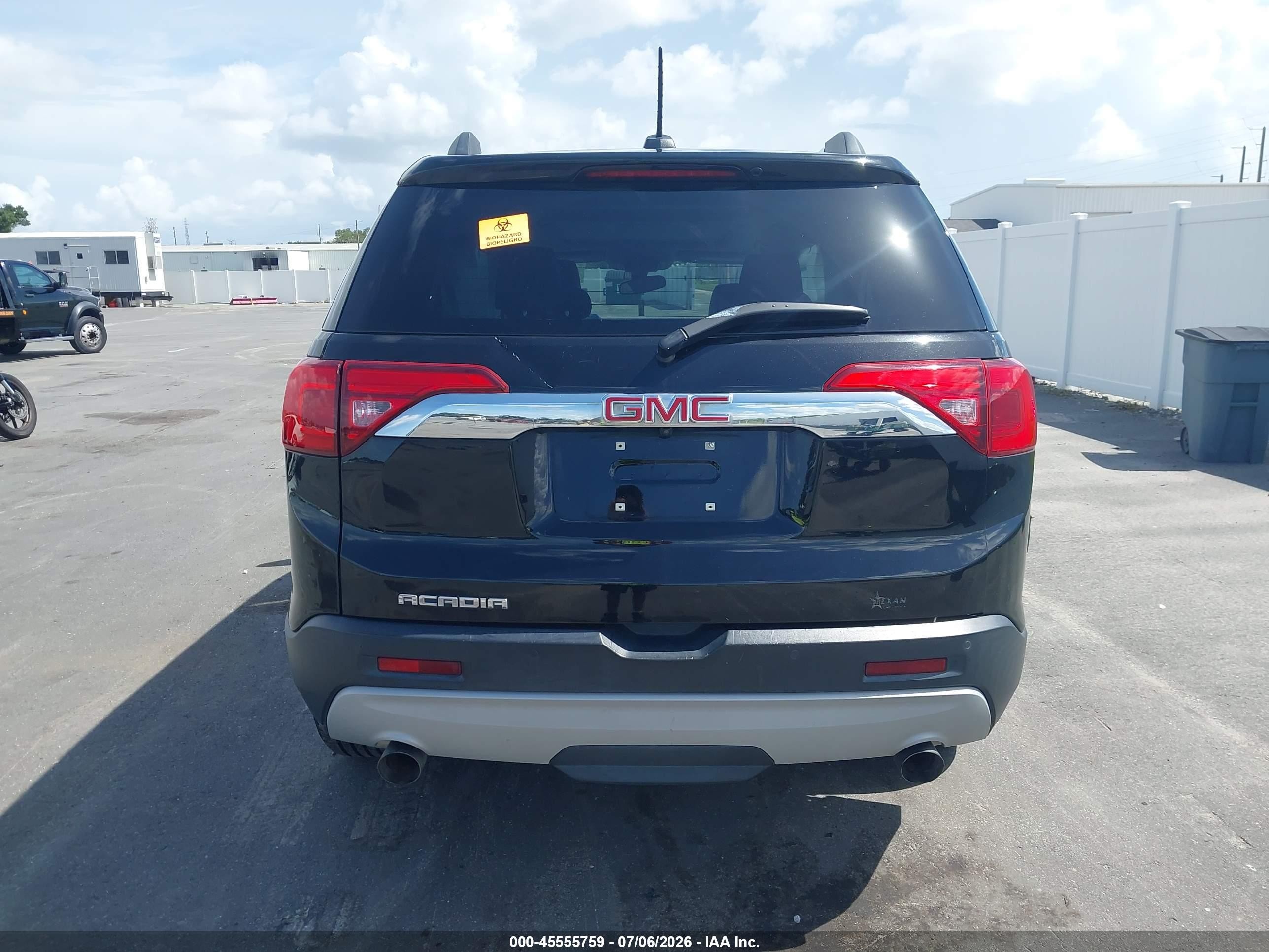 2018 Gmc Acadia Slt-1 White vin: 1GKKNMLS8JZ200124