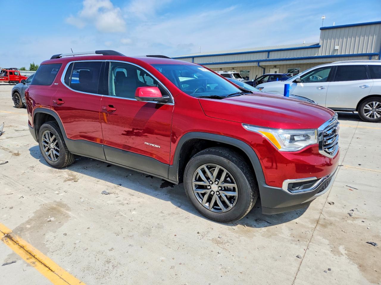 2019 Gmc Acadia Slt-1 Red vin: 1GKKNMLS8KZ271910