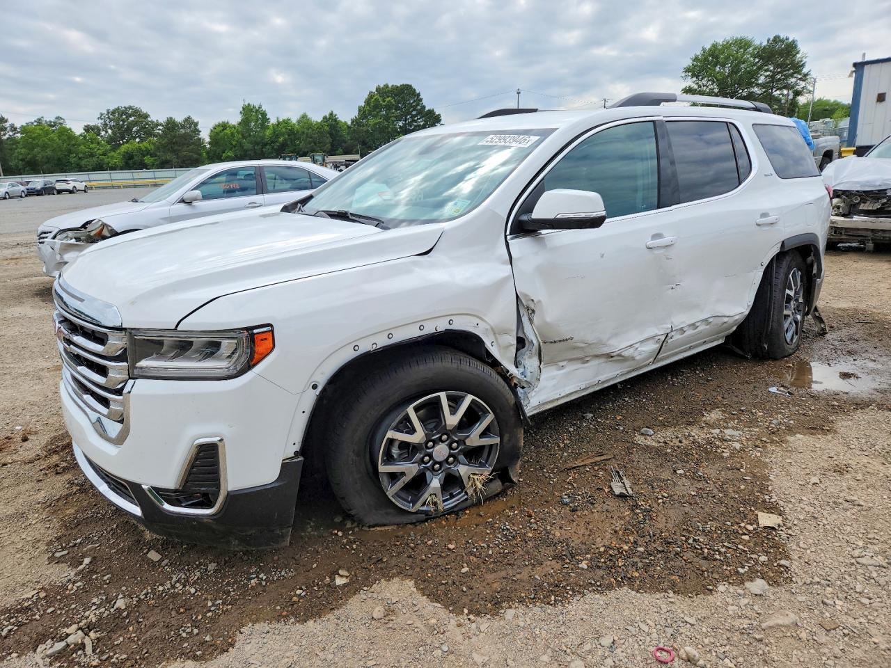2023 Gmc Acadia Slt White vin: 1GKKNMLS8PZ261188