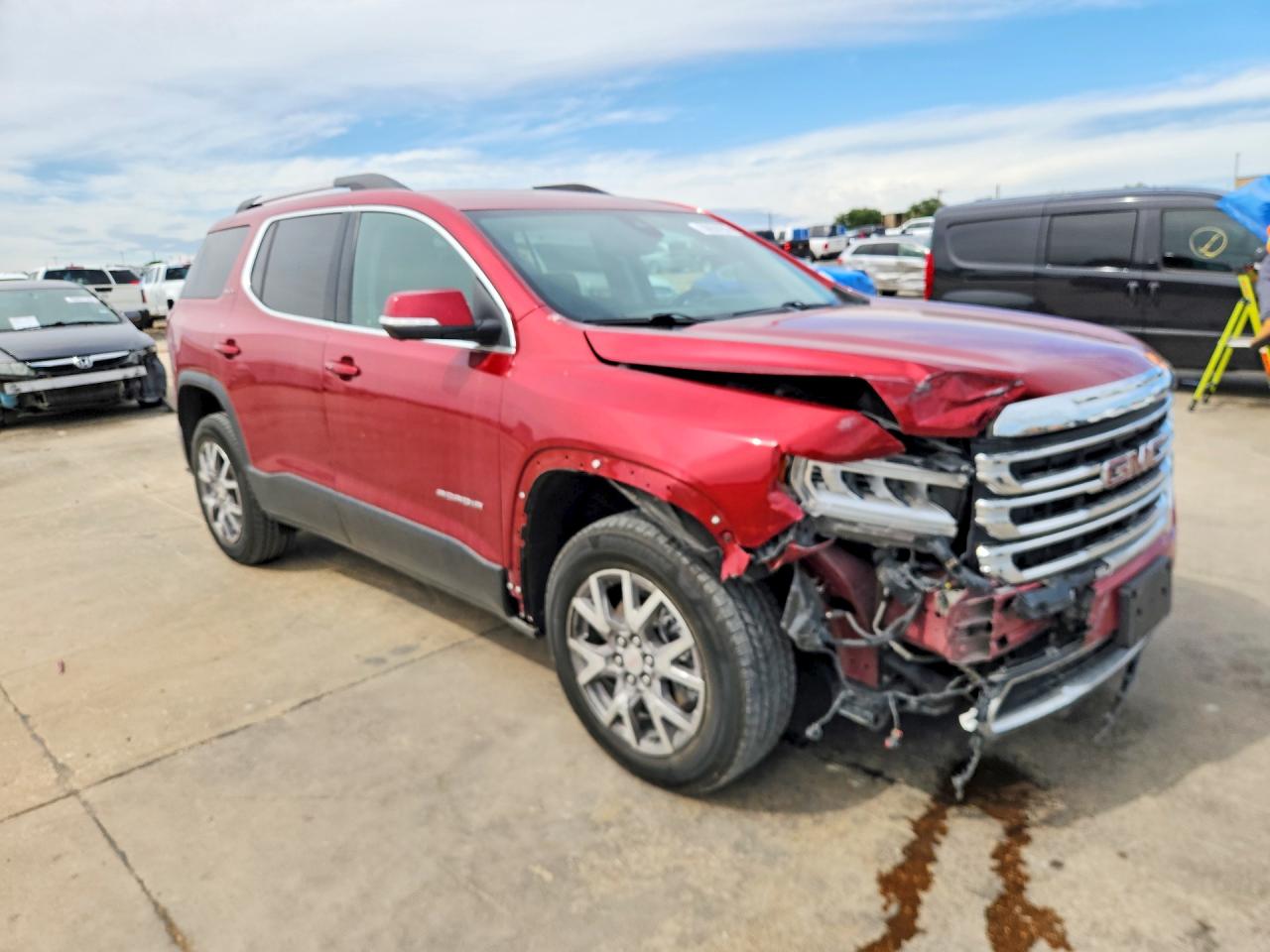 2021 Gmc Acadia Slt Red vin: 1GKKNMLSXMZ233629