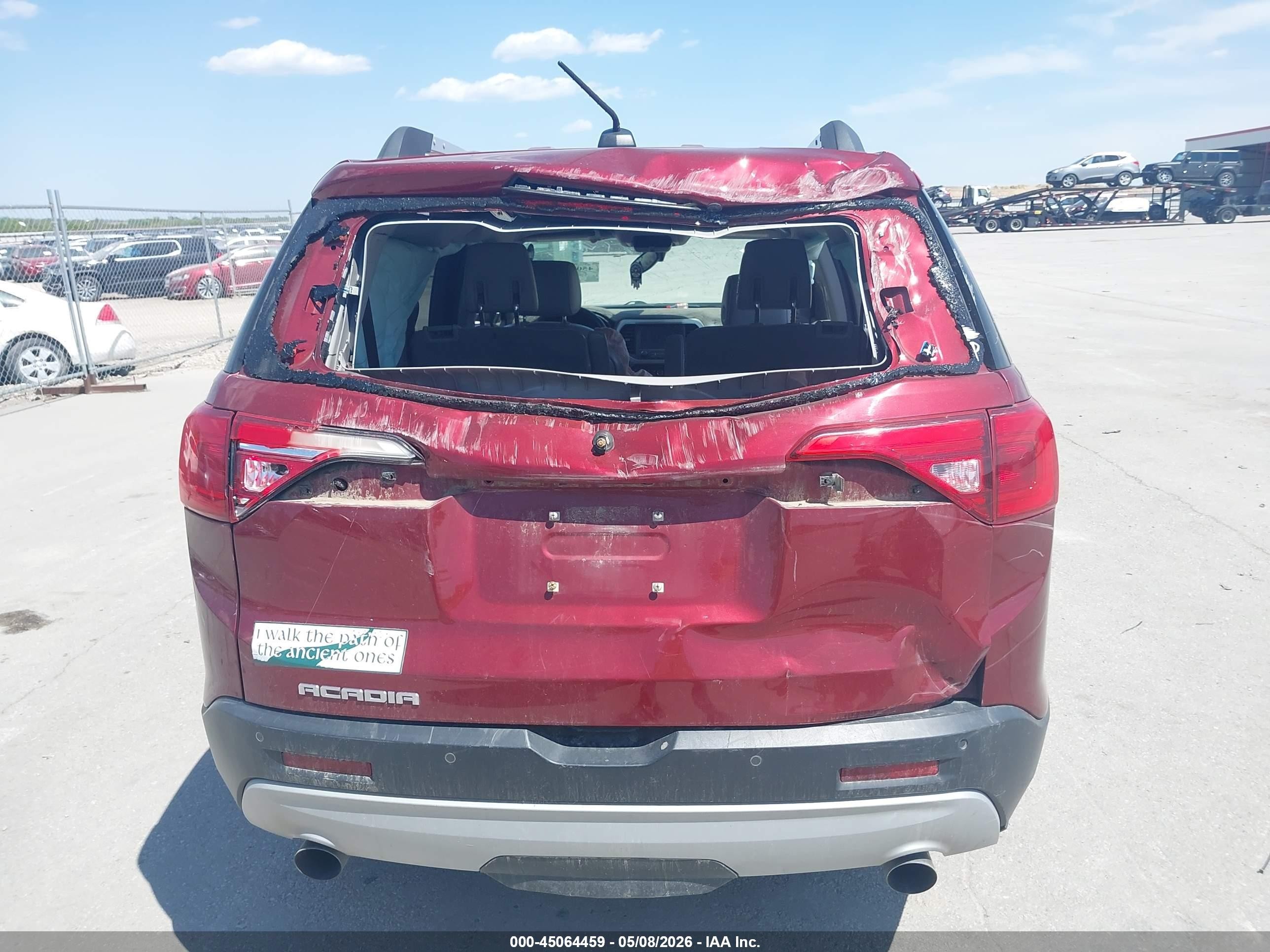 2017 Gmc Acadia Slt-2 Красный vin: 1GKKNNLSXHZ289193