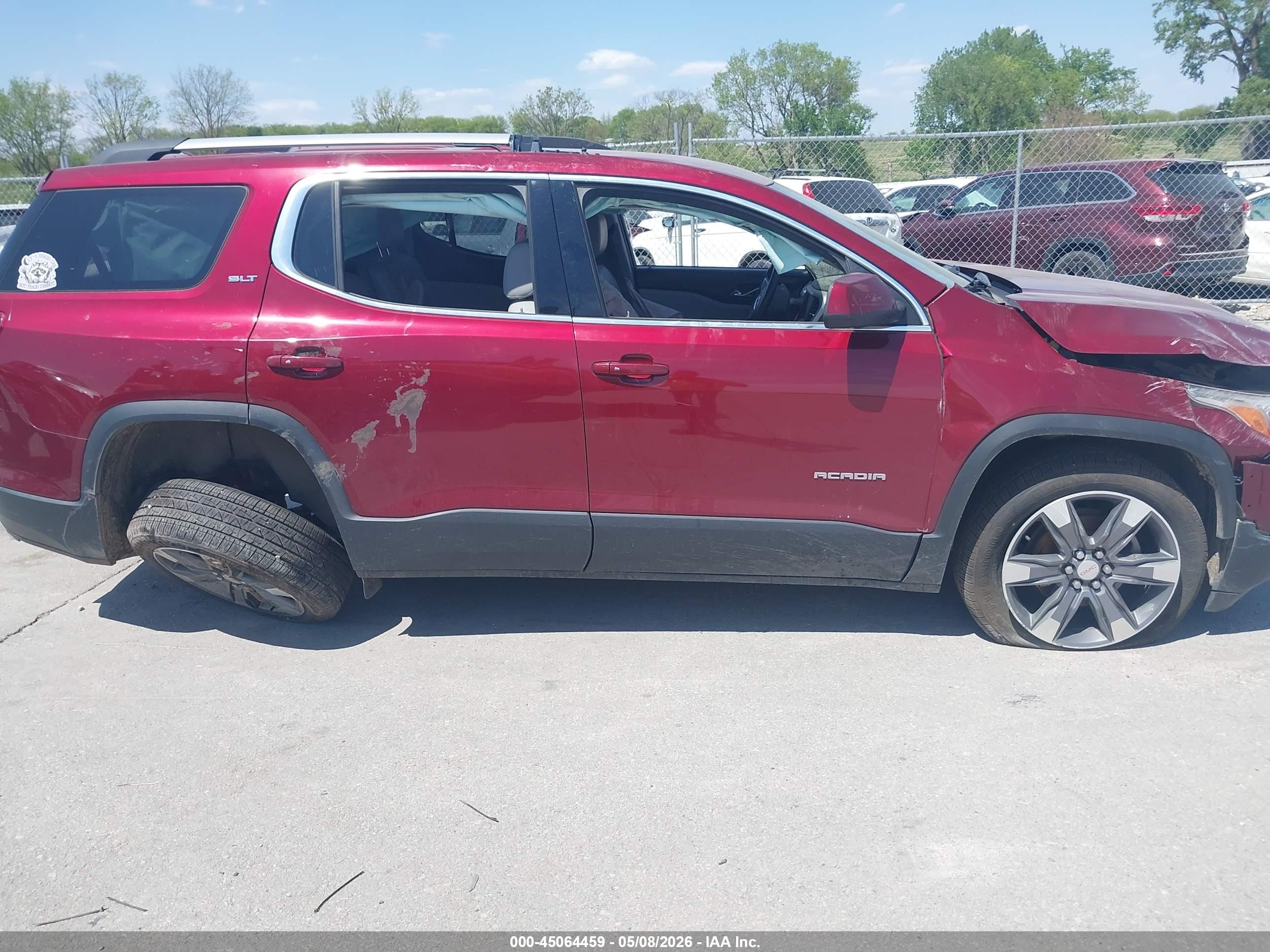 2017 Gmc Acadia Slt-2 Красный vin: 1GKKNNLSXHZ289193