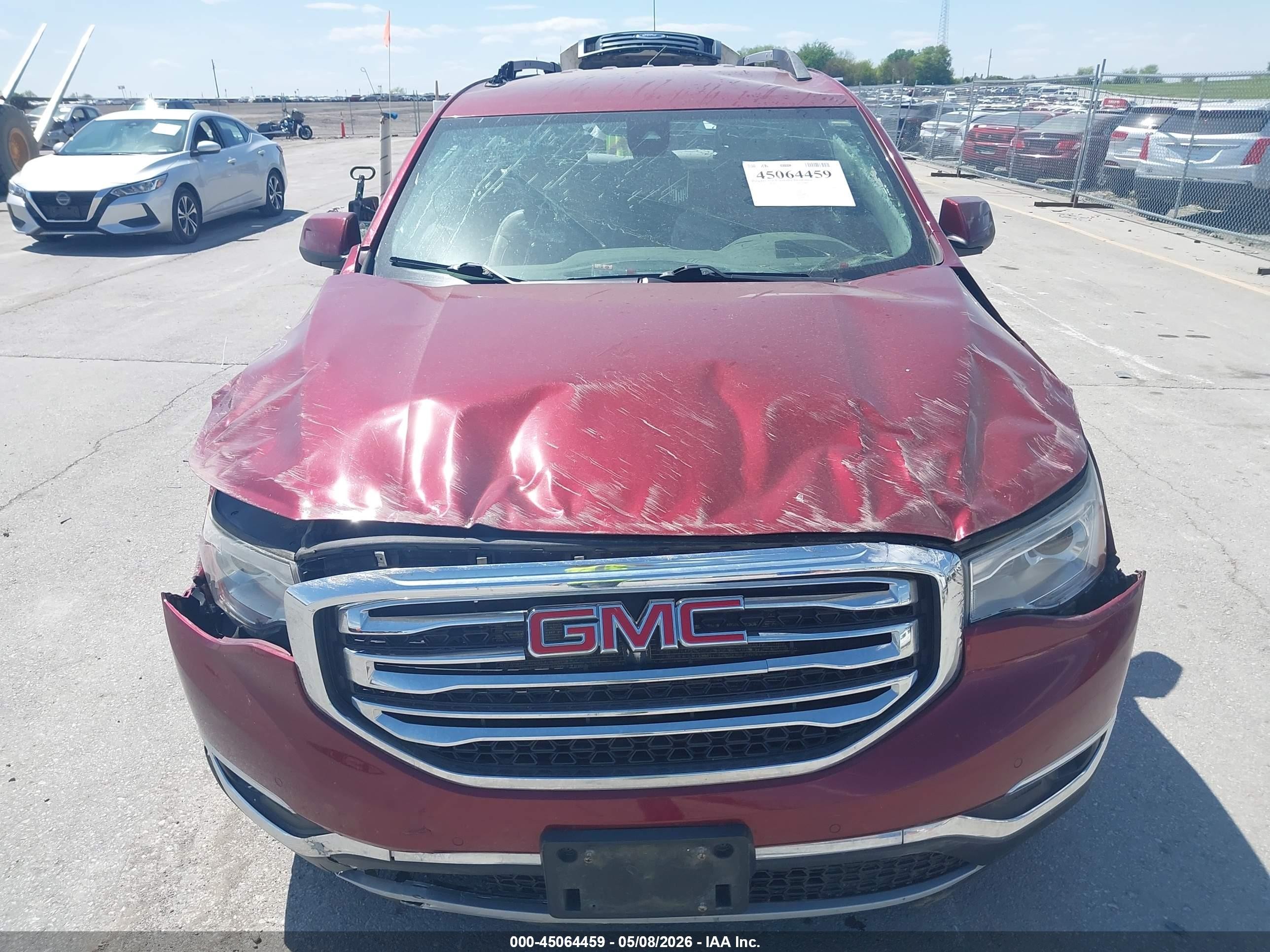 2017 Gmc Acadia Slt-2 Красный vin: 1GKKNNLSXHZ289193