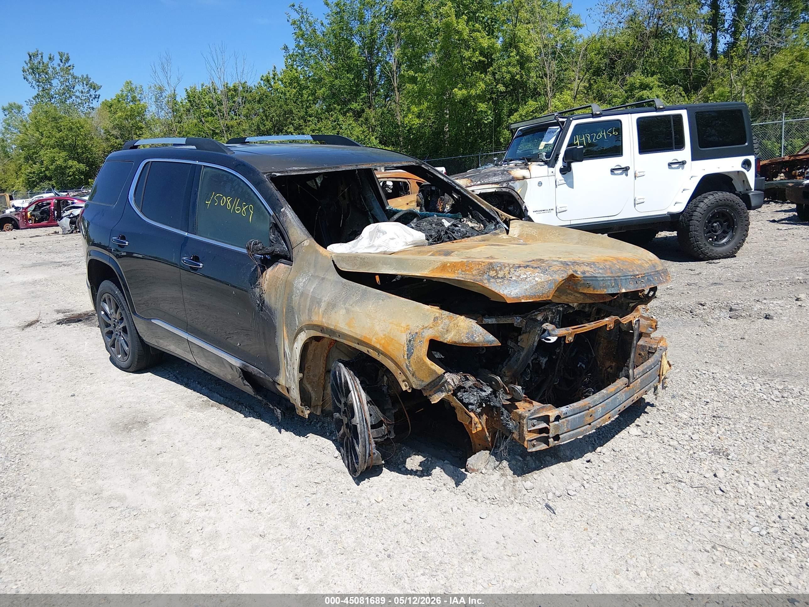 2022 Gmc Acadia Fwd Denali Black vin: 1GKKNPL41NZ161983