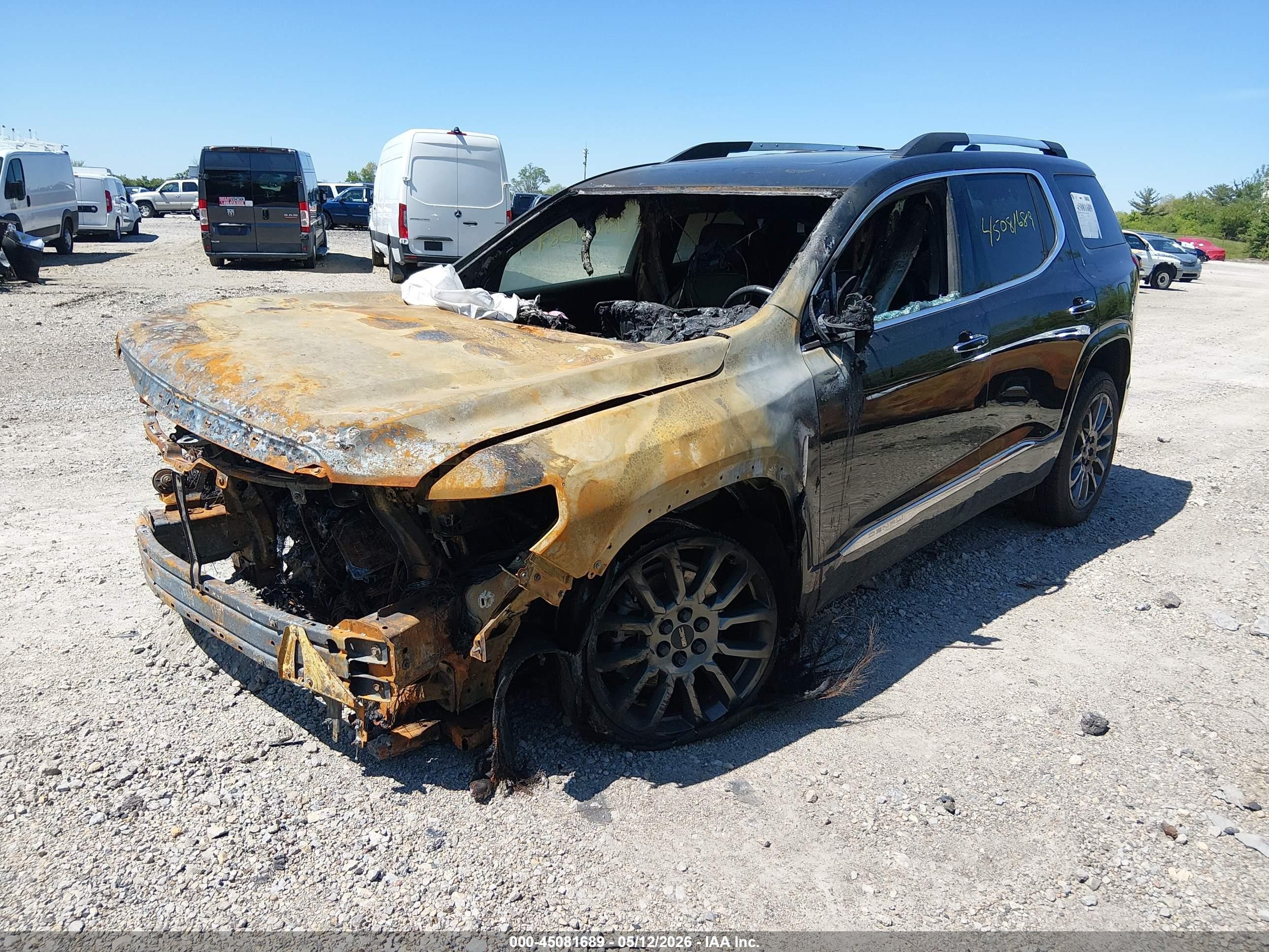2022 Gmc Acadia Fwd Denali Black vin: 1GKKNPL41NZ161983