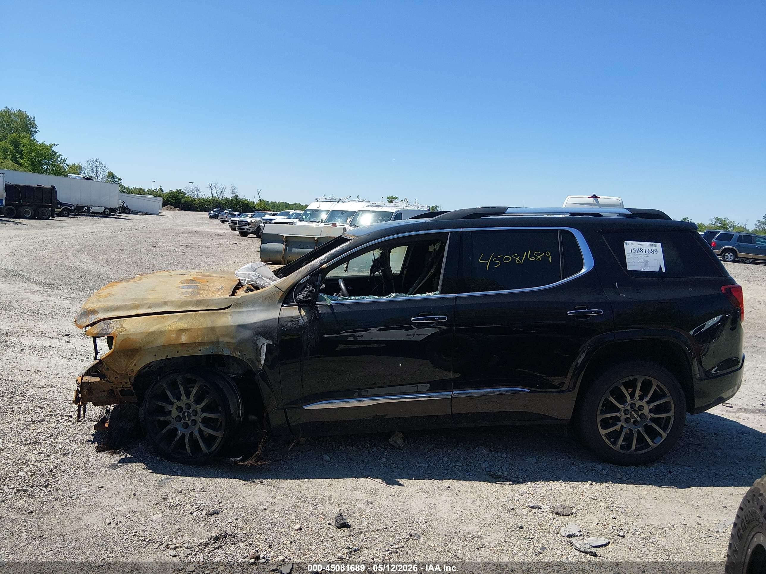 2022 Gmc Acadia Fwd Denali Black vin: 1GKKNPL41NZ161983
