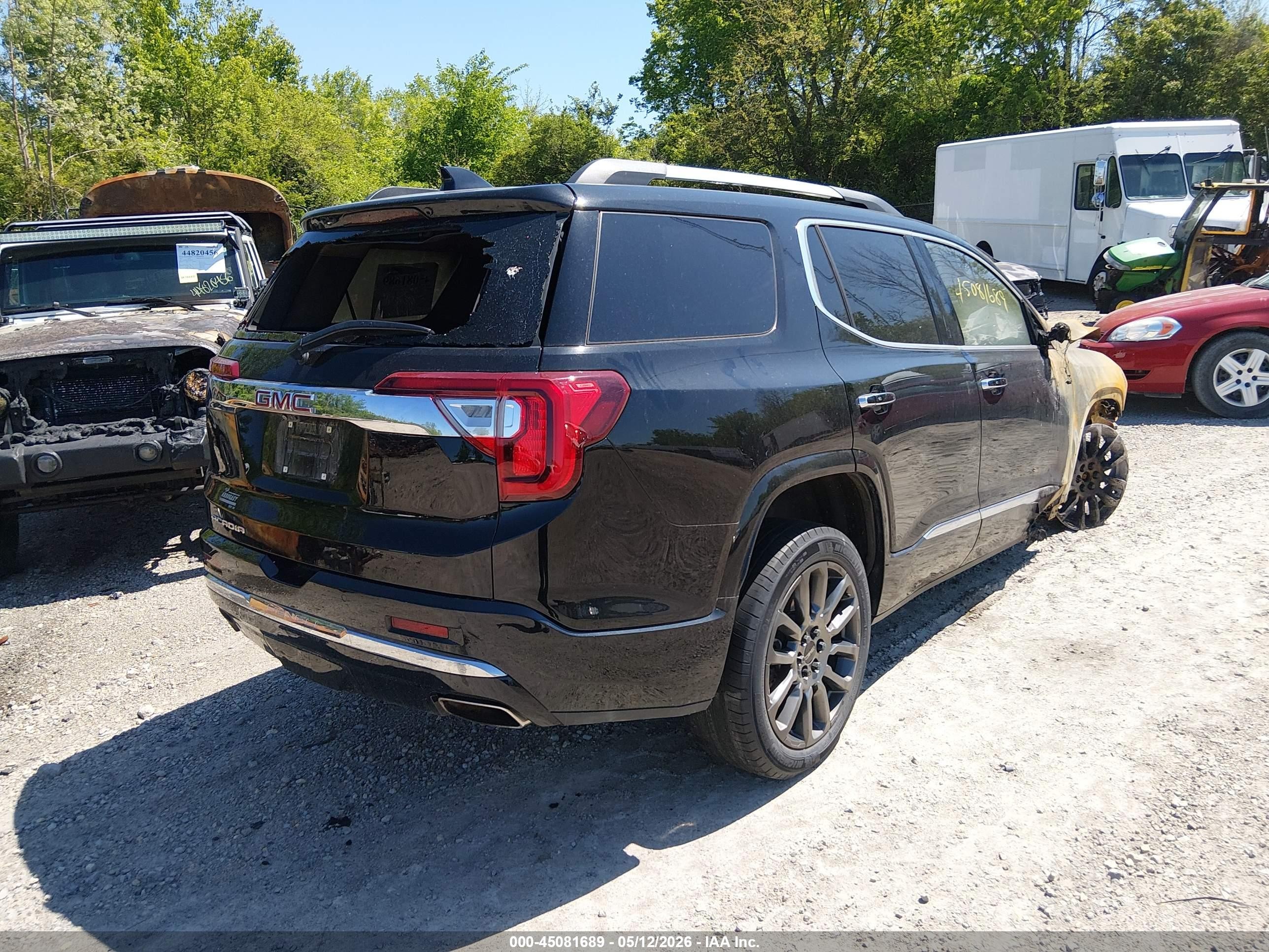 2022 Gmc Acadia Fwd Denali Black vin: 1GKKNPL41NZ161983